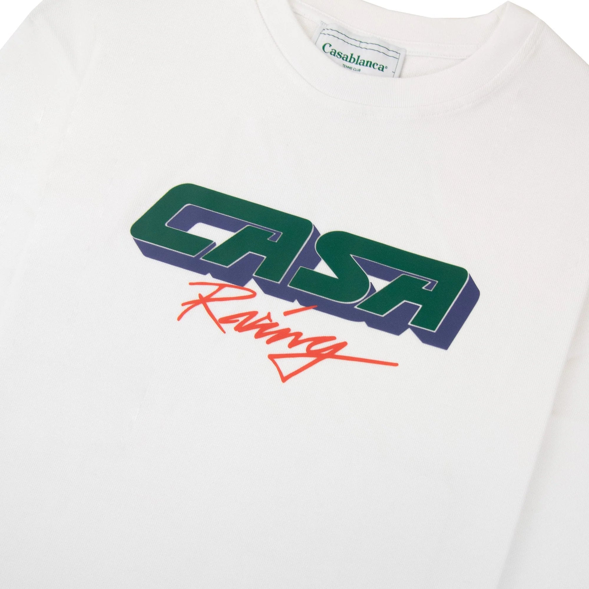 3D Printed Oversized T-Shirt Casa Racing White