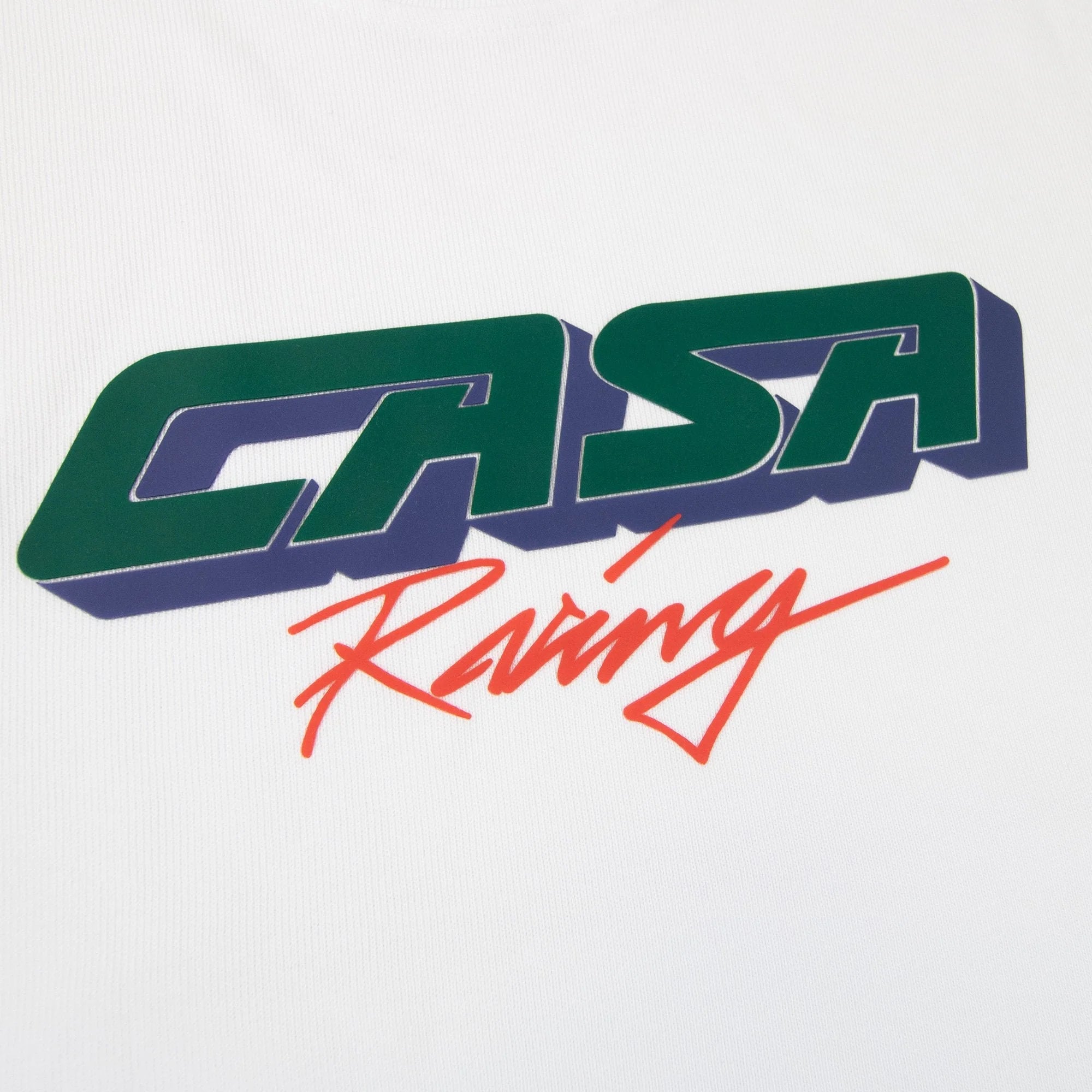 3D Printed Oversized T-Shirt Casa Racing White