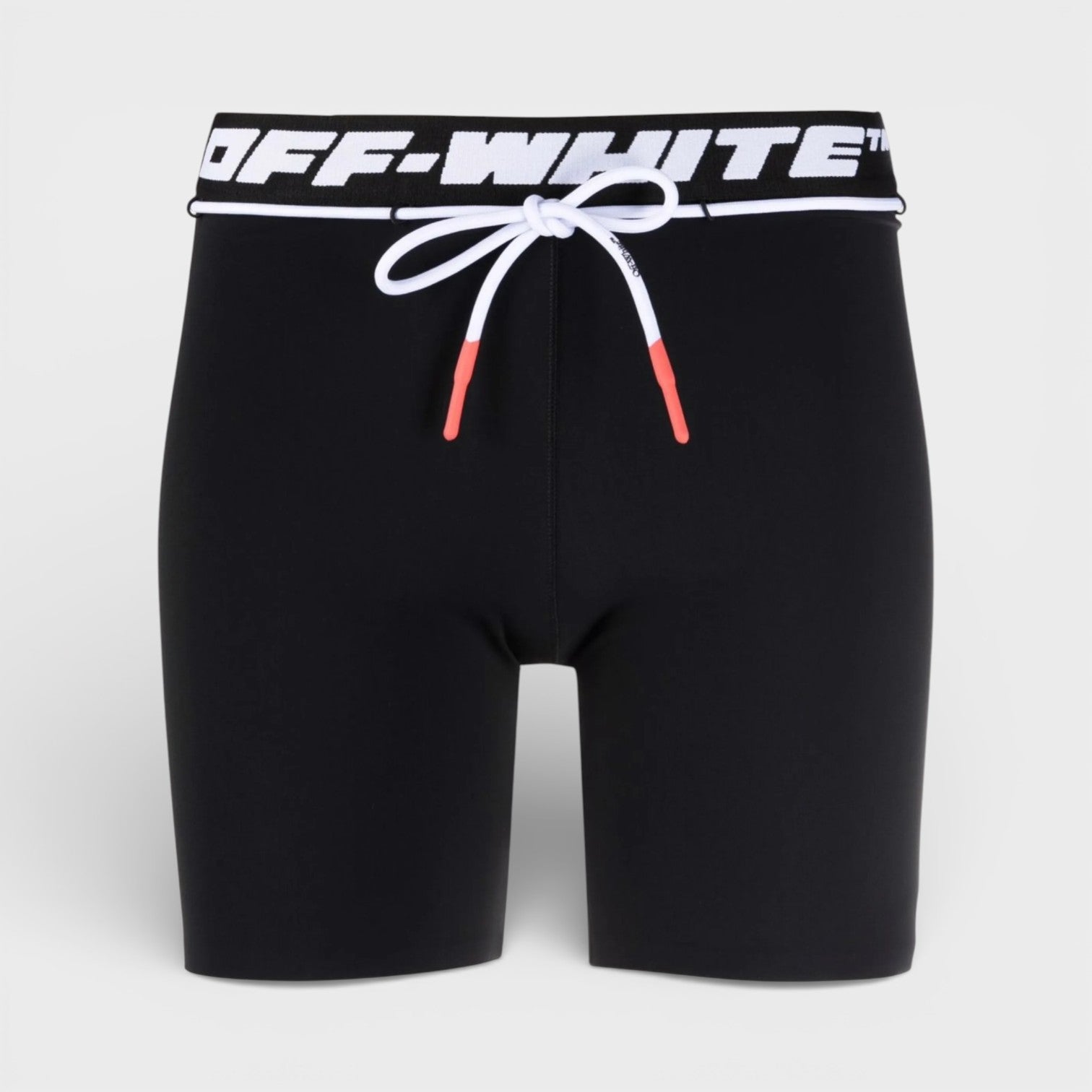 Athletic Logo Band Shorts Black White