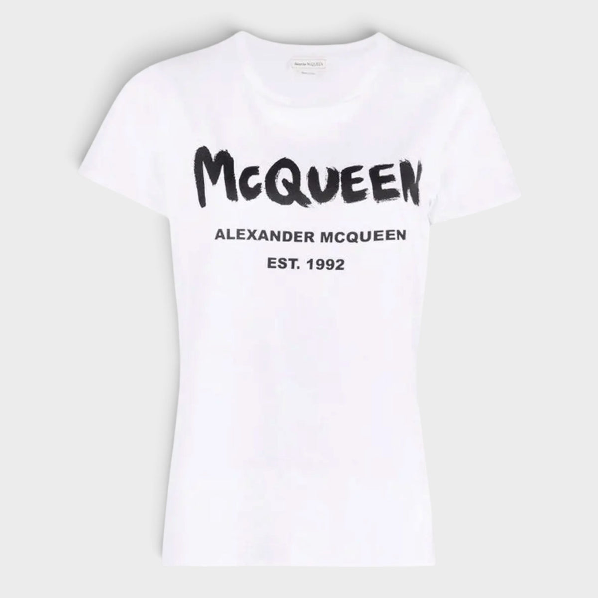 Graffiti Logo Short-Sleeve T-Shirt White Black