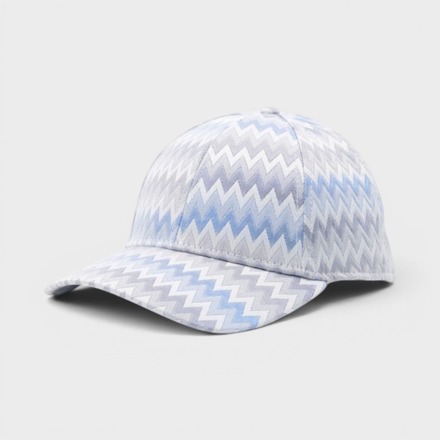 Zig Zag Baseball Cap Blue / Grey
