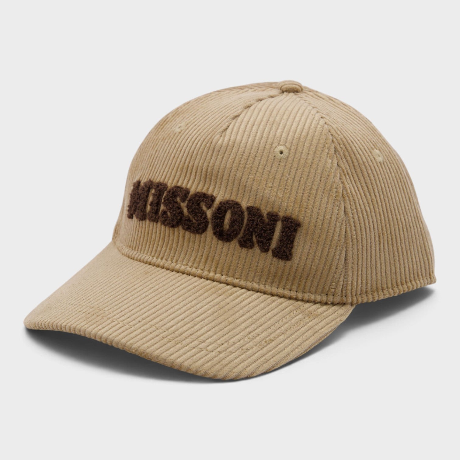 Logo Corduroy Cap Beige