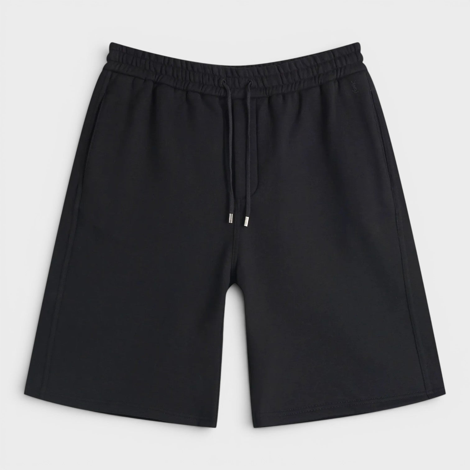 Cassandre Embroidered Fleece Sweatshorts Black