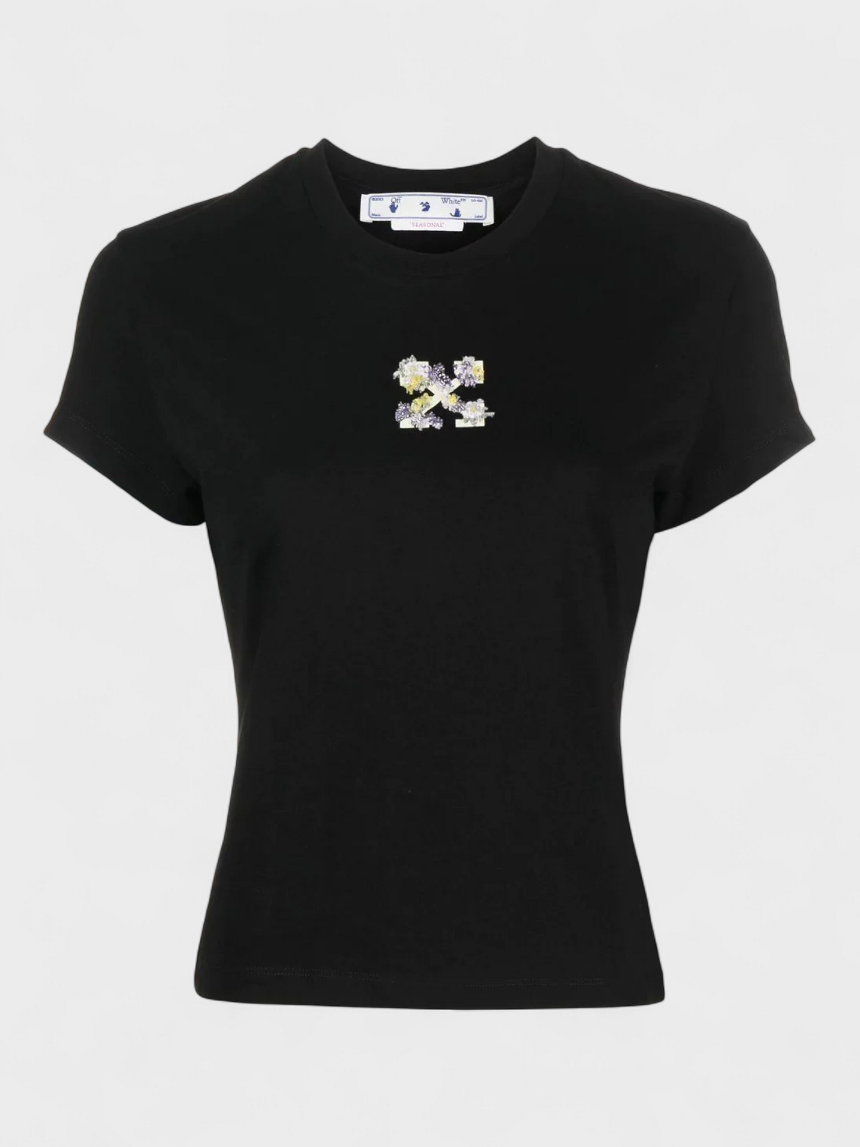 Off-White Mini Arrow Floral T-shirt Black