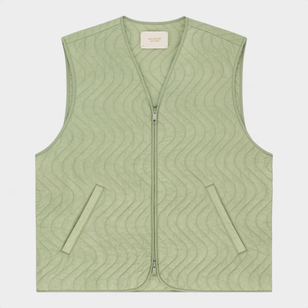 Lightweight Filled Vest Green