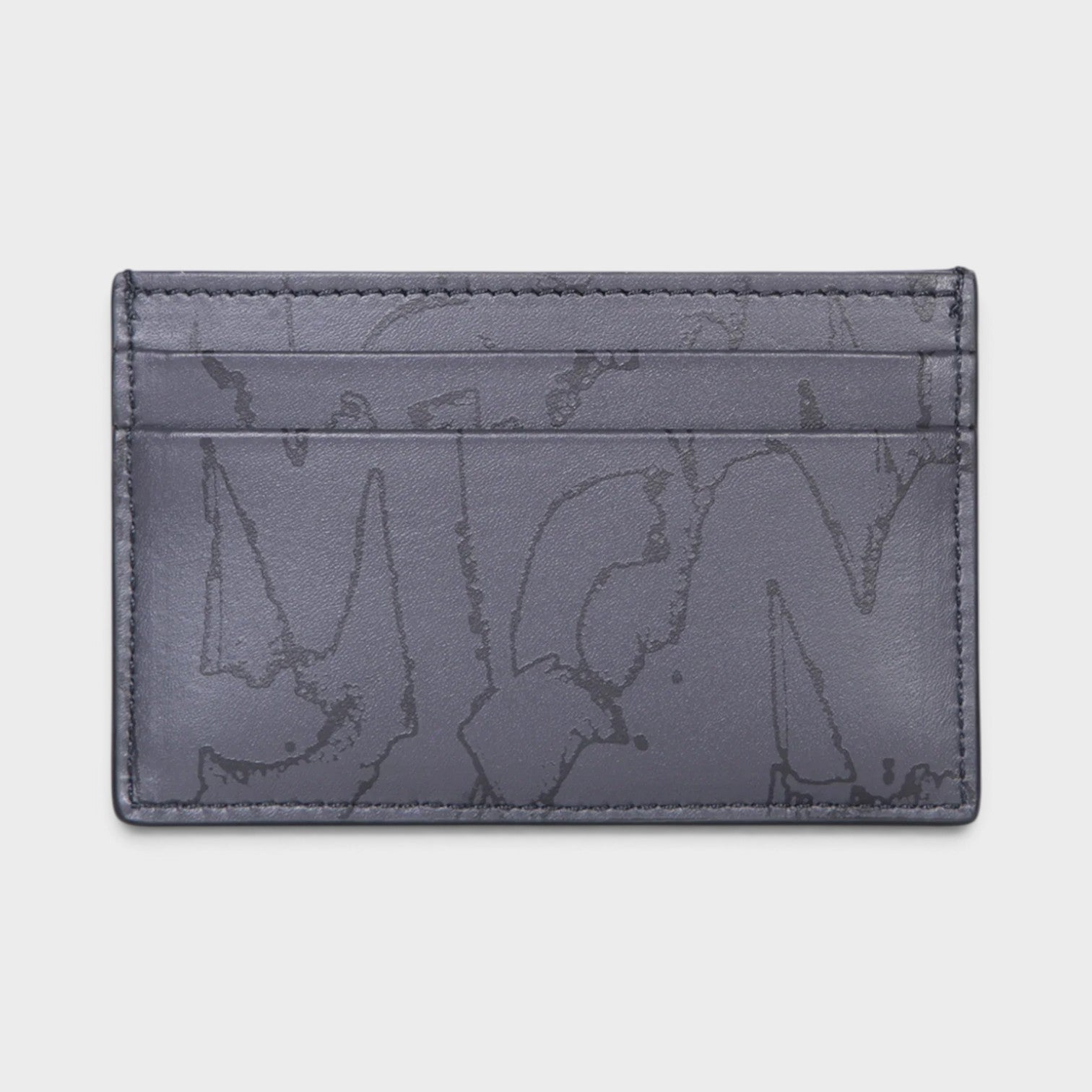 Logo Graffiti All-over Print Cardholder Black
