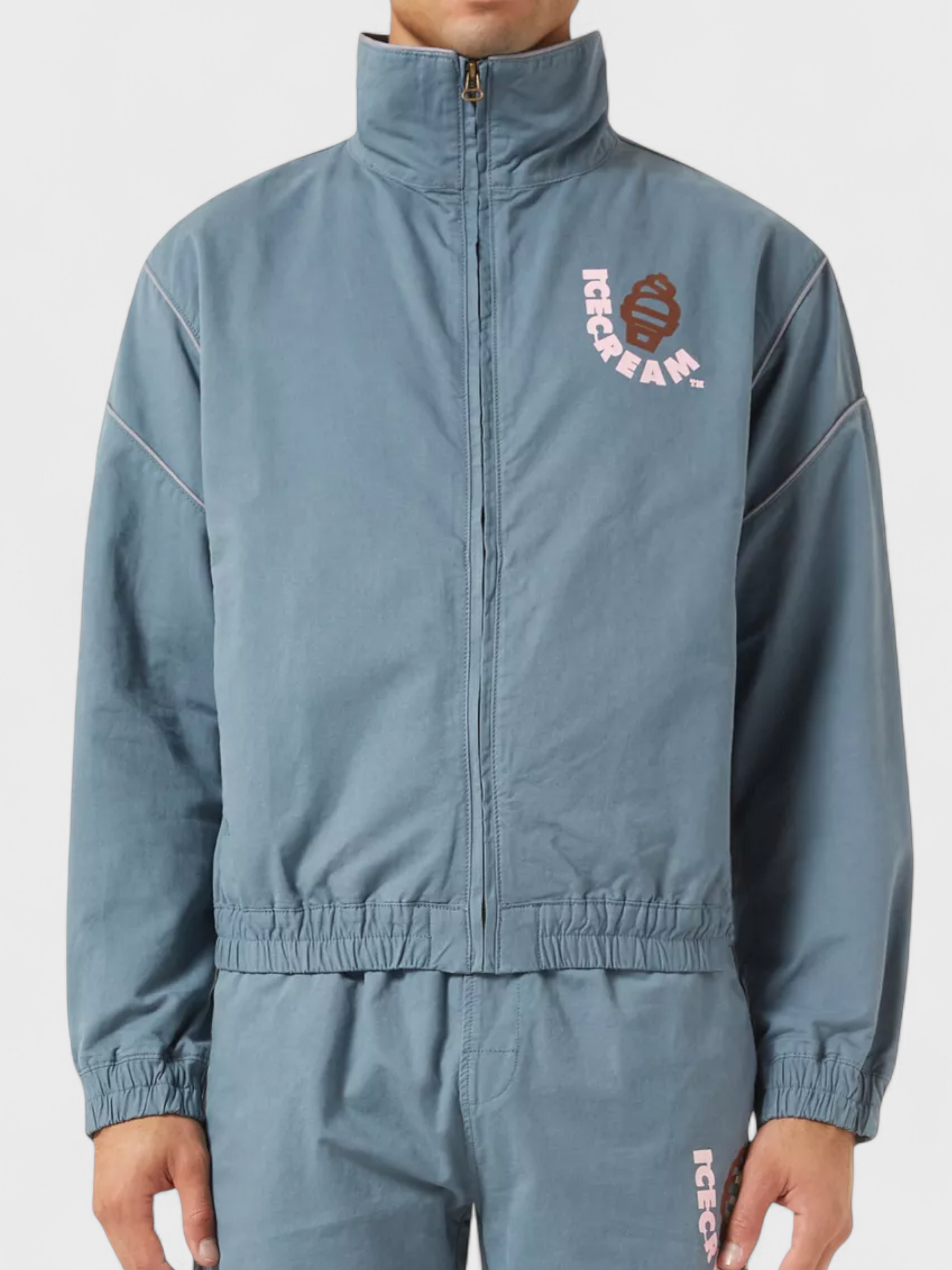 Icecream Soft Serve Track Jacket in Blue