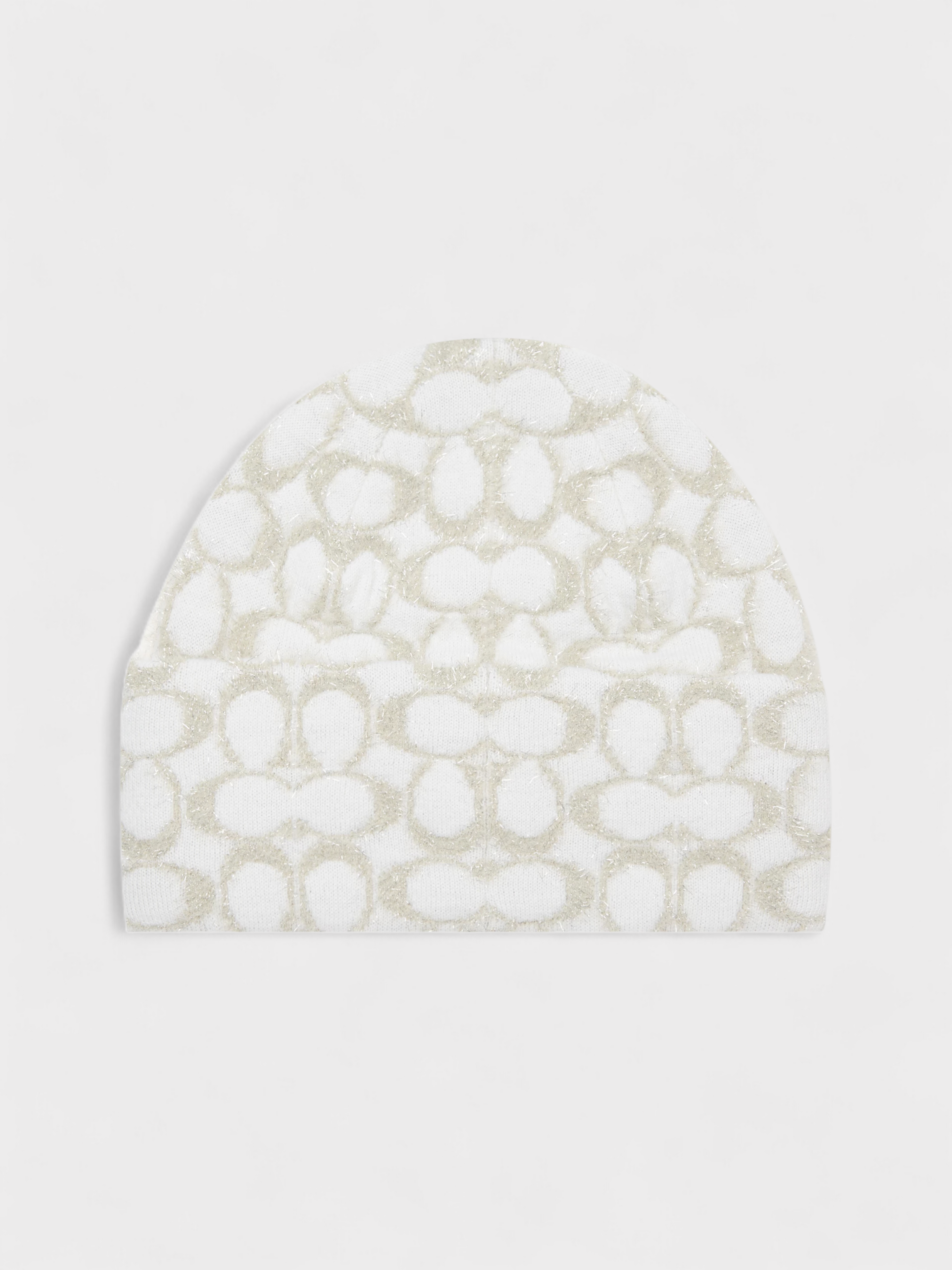Coach Women's Natural Metsig Beanie White