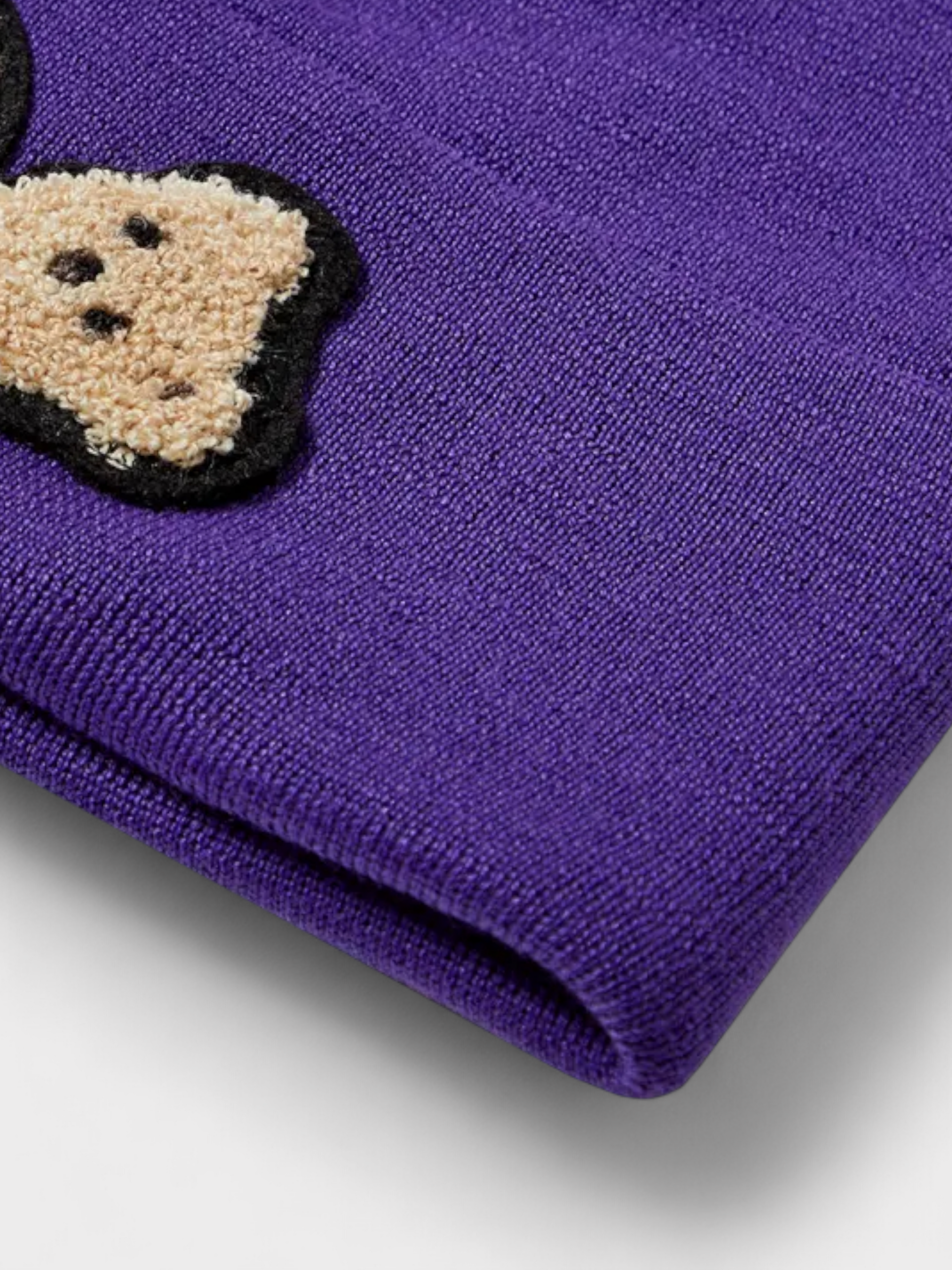 Palm Angels Bear Printed Beanie Purple