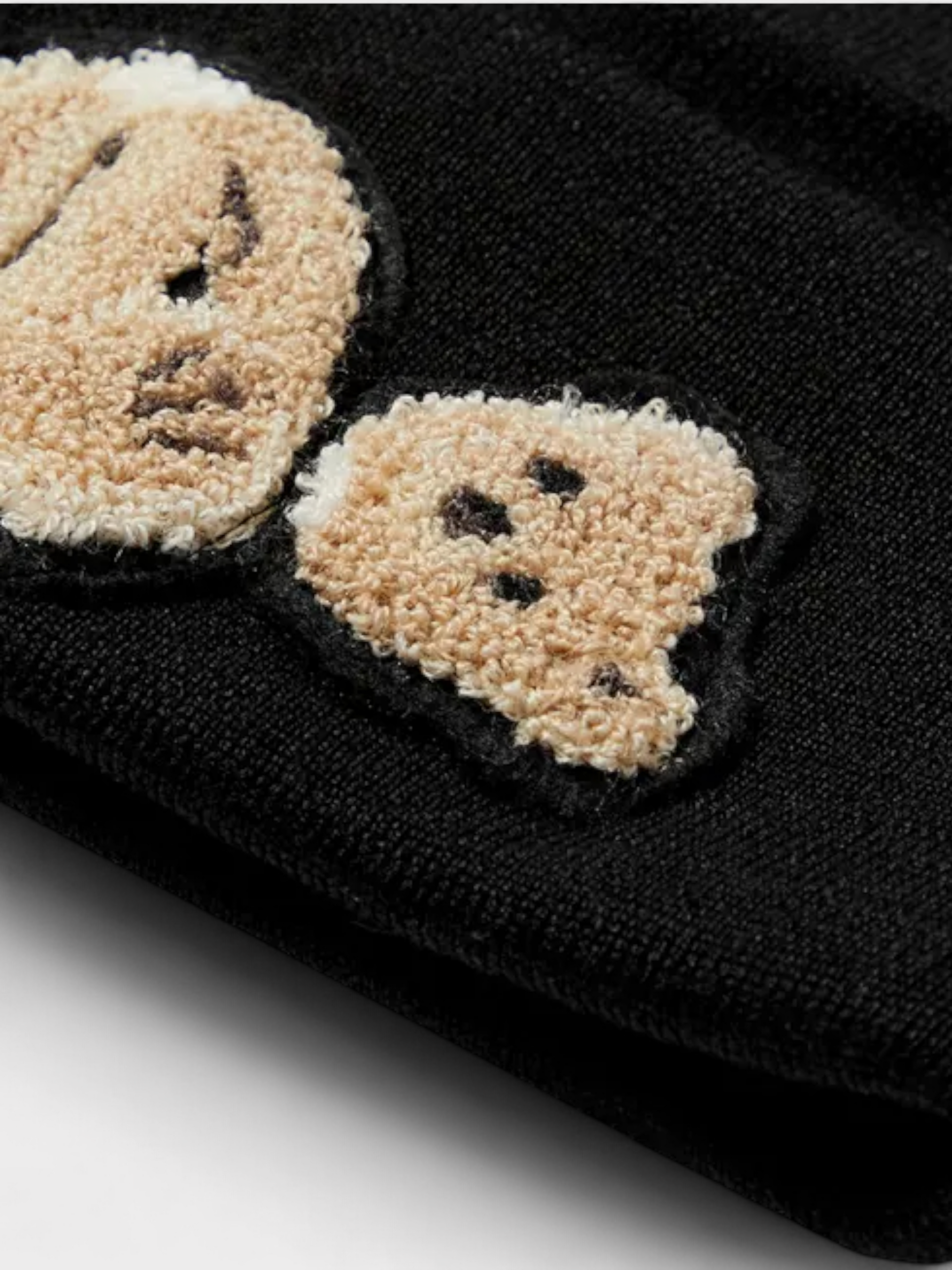 Palm Angels Bear Printed Beanie Black