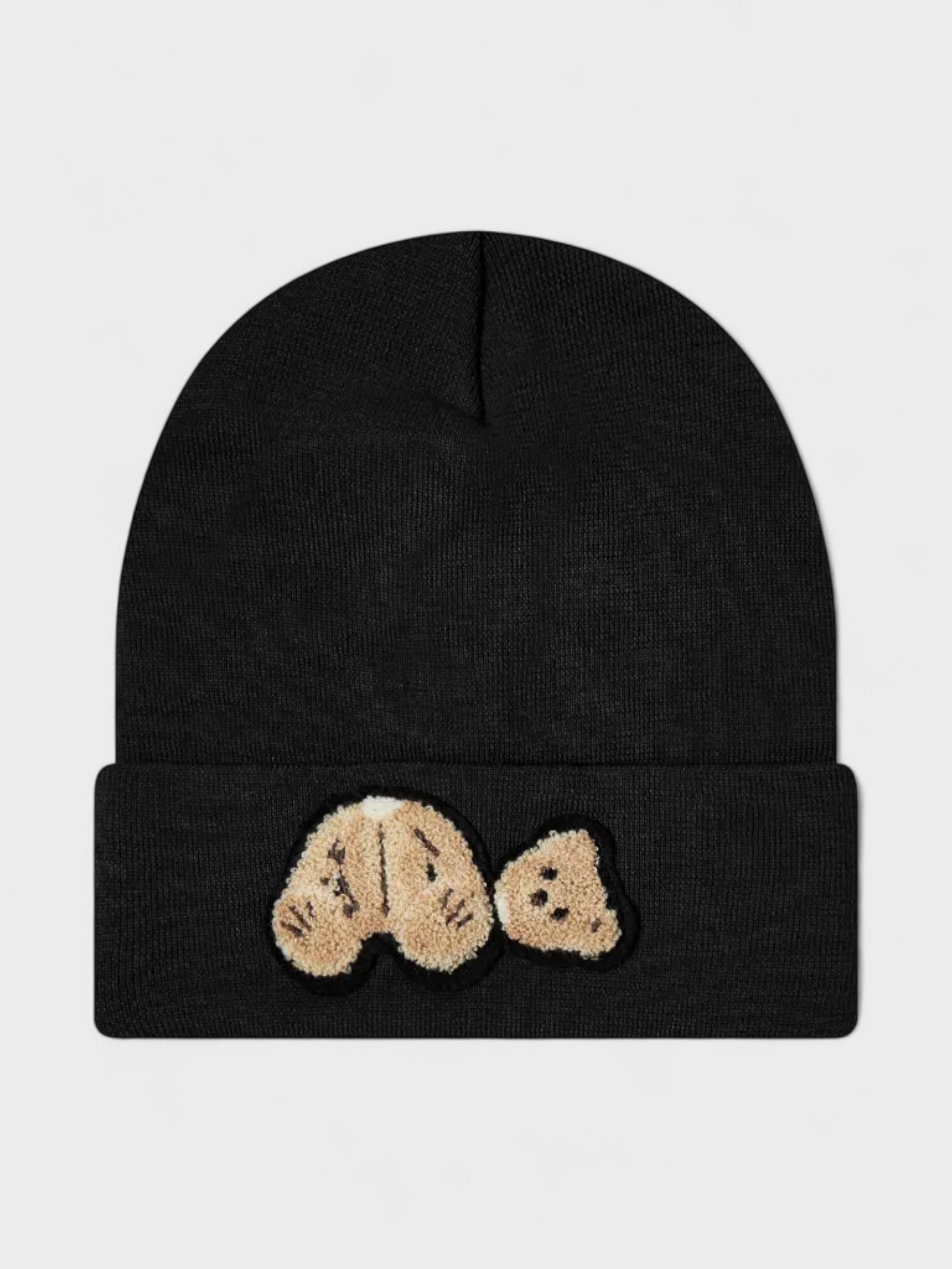Palm Angels Bear Printed Beanie Black