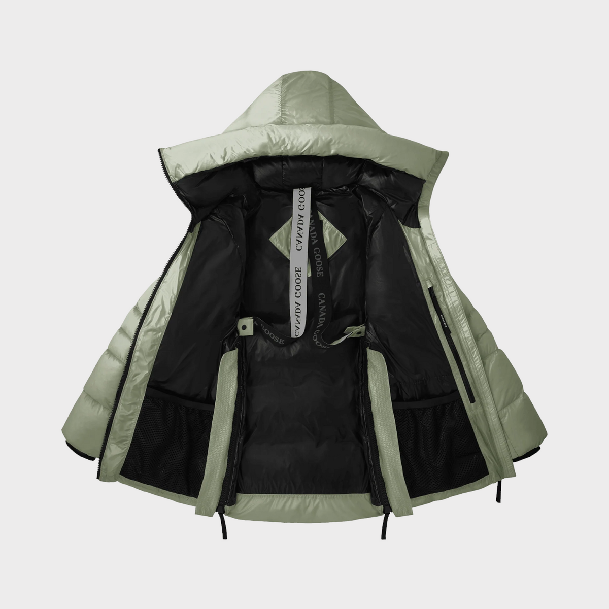 Supplied Fashion Canada Goose Cypress Puffer jacket in cedar green with black interior lining and branded straps