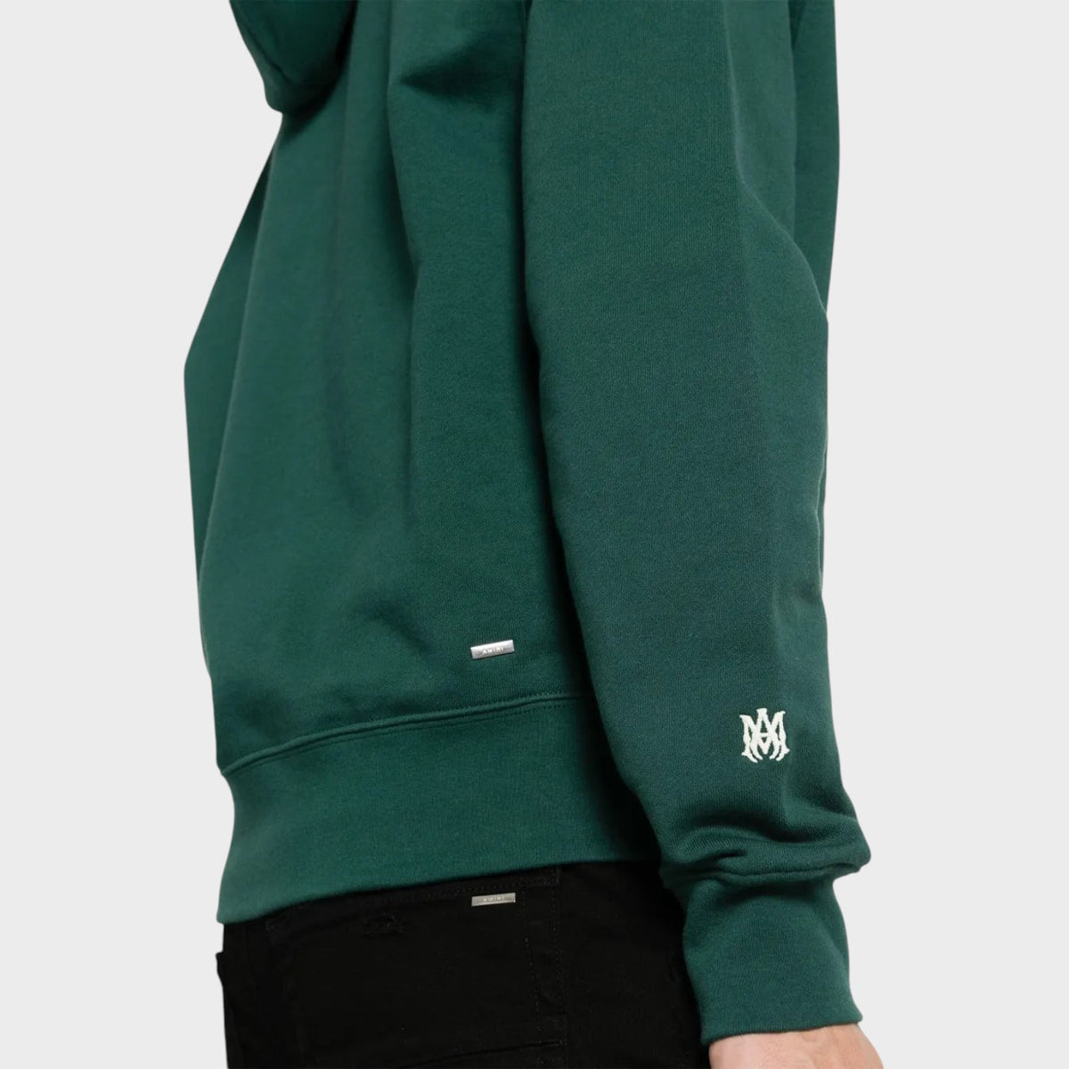 Staggered Logo Hoodie Rain Forest