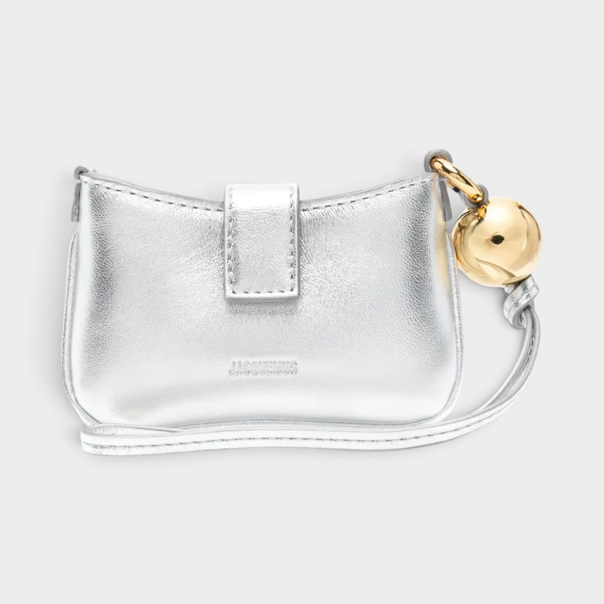 Le Porte Bisou Palm Sized Card Holder Silver