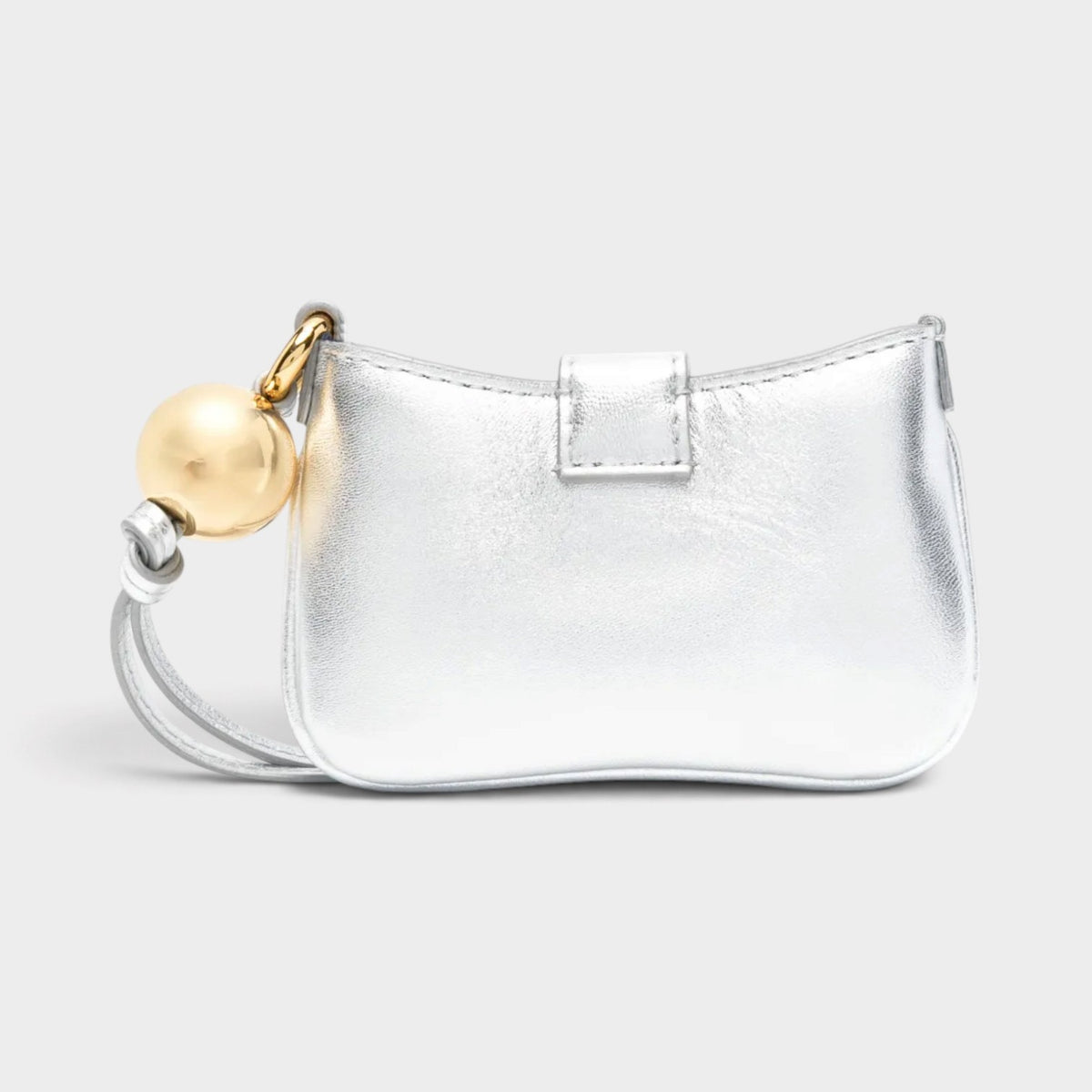 Le Porte Bisou Palm Sized Card Holder Silver
