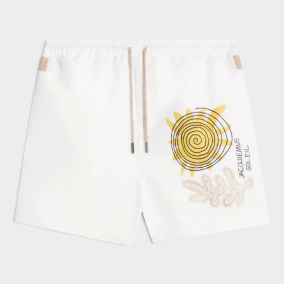 Le Maillot Praia Swim Shorts Beige White