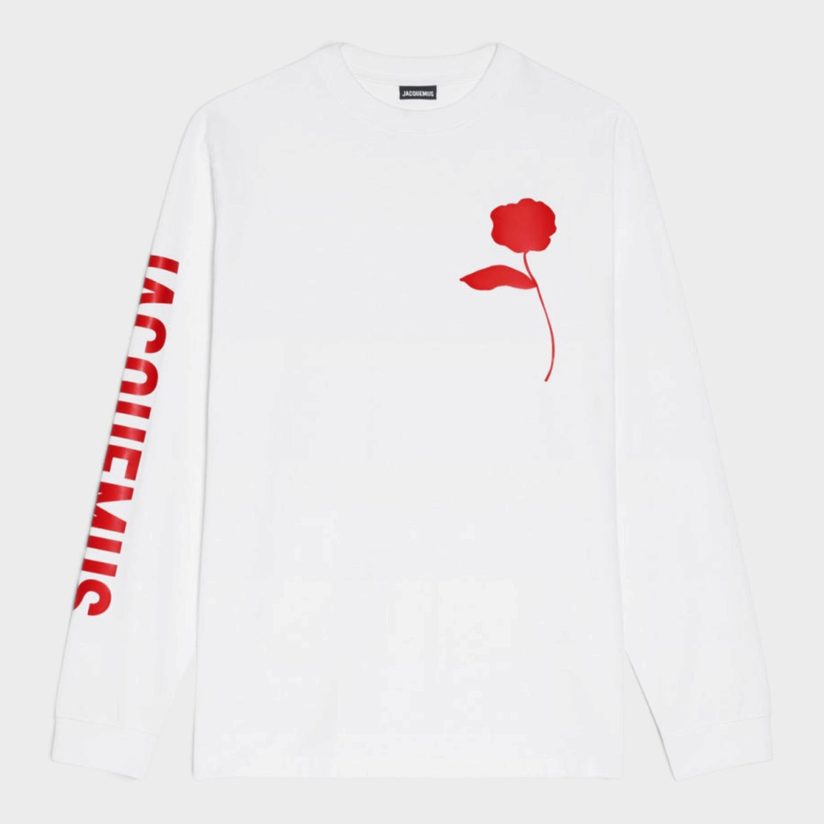 Le T Shirt Ciceri Red Solid Rose White