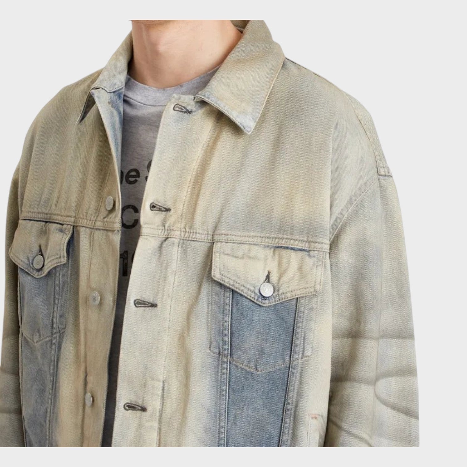 Robert U Carver Denim Jacket Light Blue
