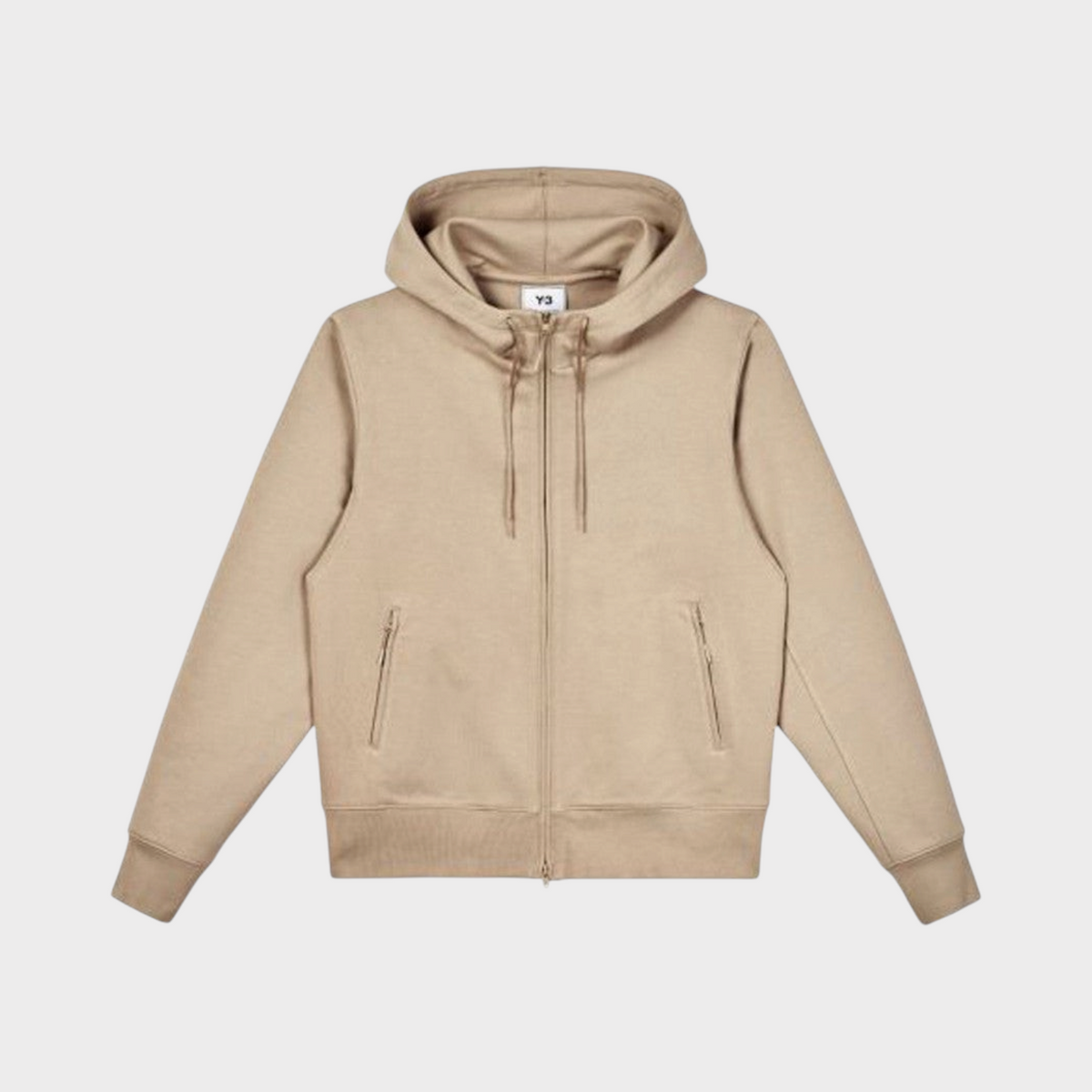 Supplied Fashion Adidas x Y-3 trace khaki full-zip hoodie with drawstring hood and front zip pockets