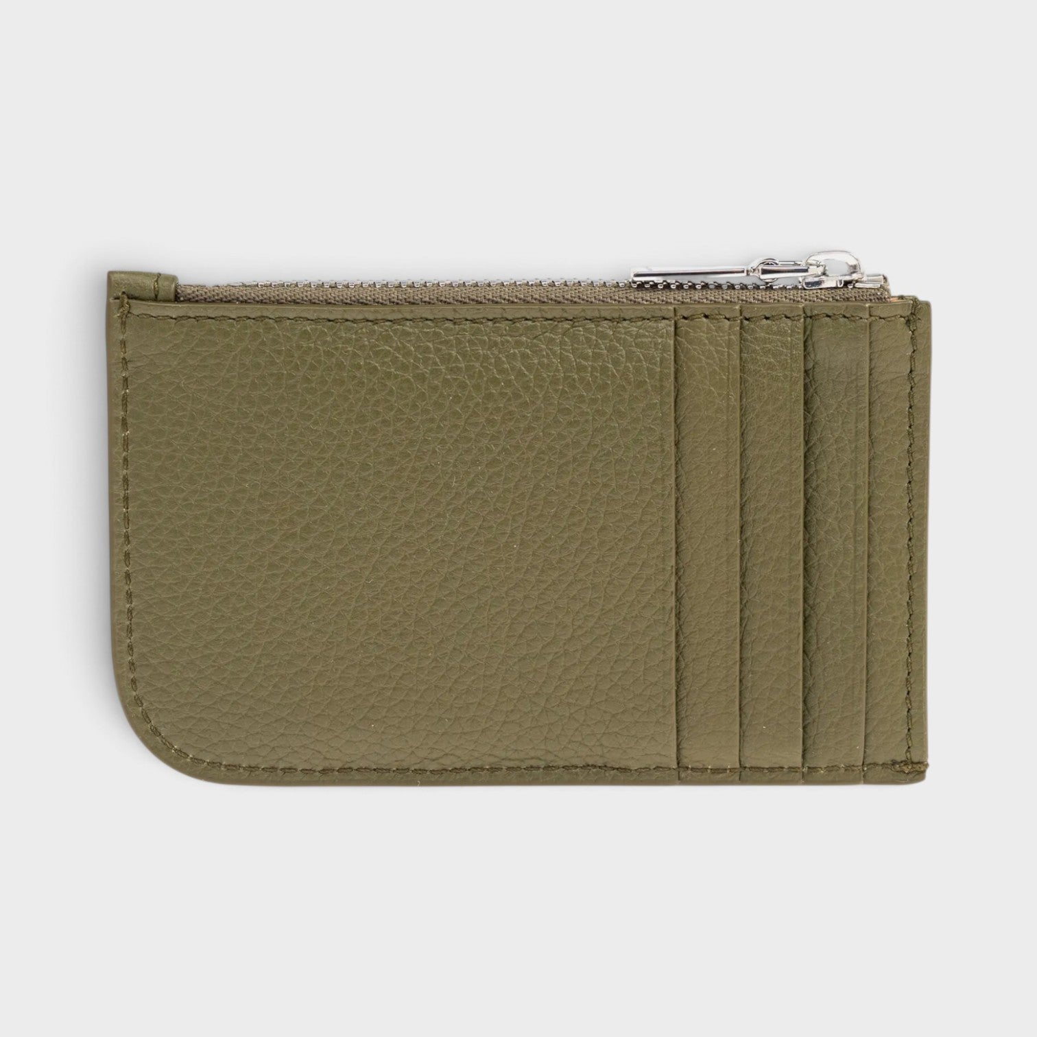 Sling Logo Card Holder Grainy Military Silver