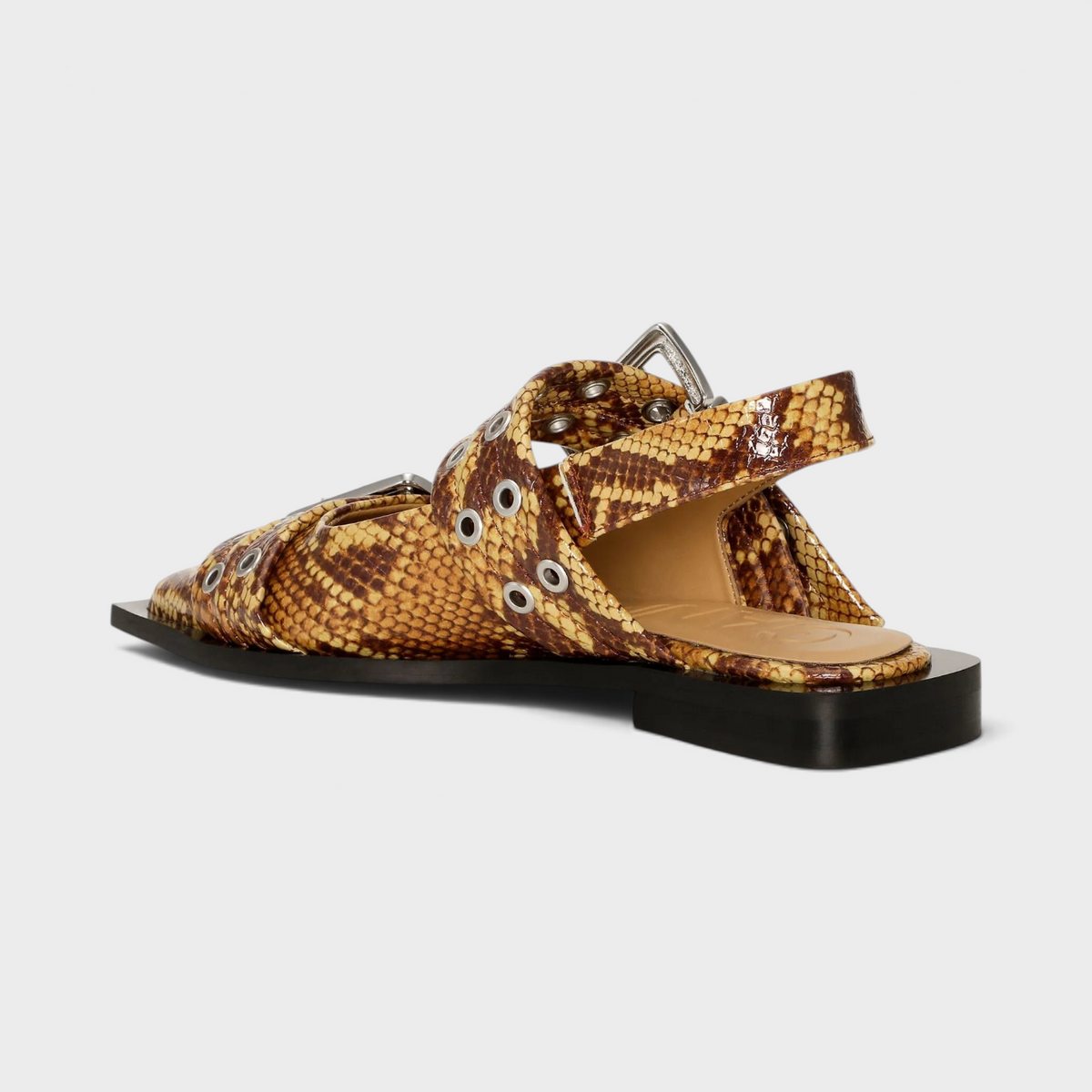 Feminine Buckle Ballet Flats Buckthorn Brown
