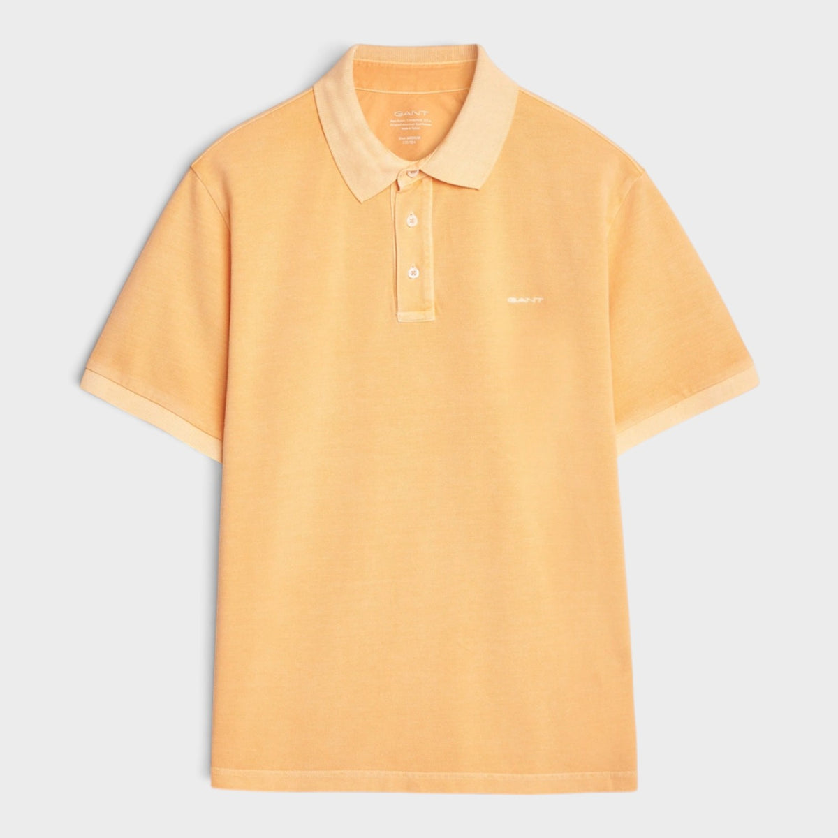 Sunfaded Piqué Polo Shirt Peachy Orange