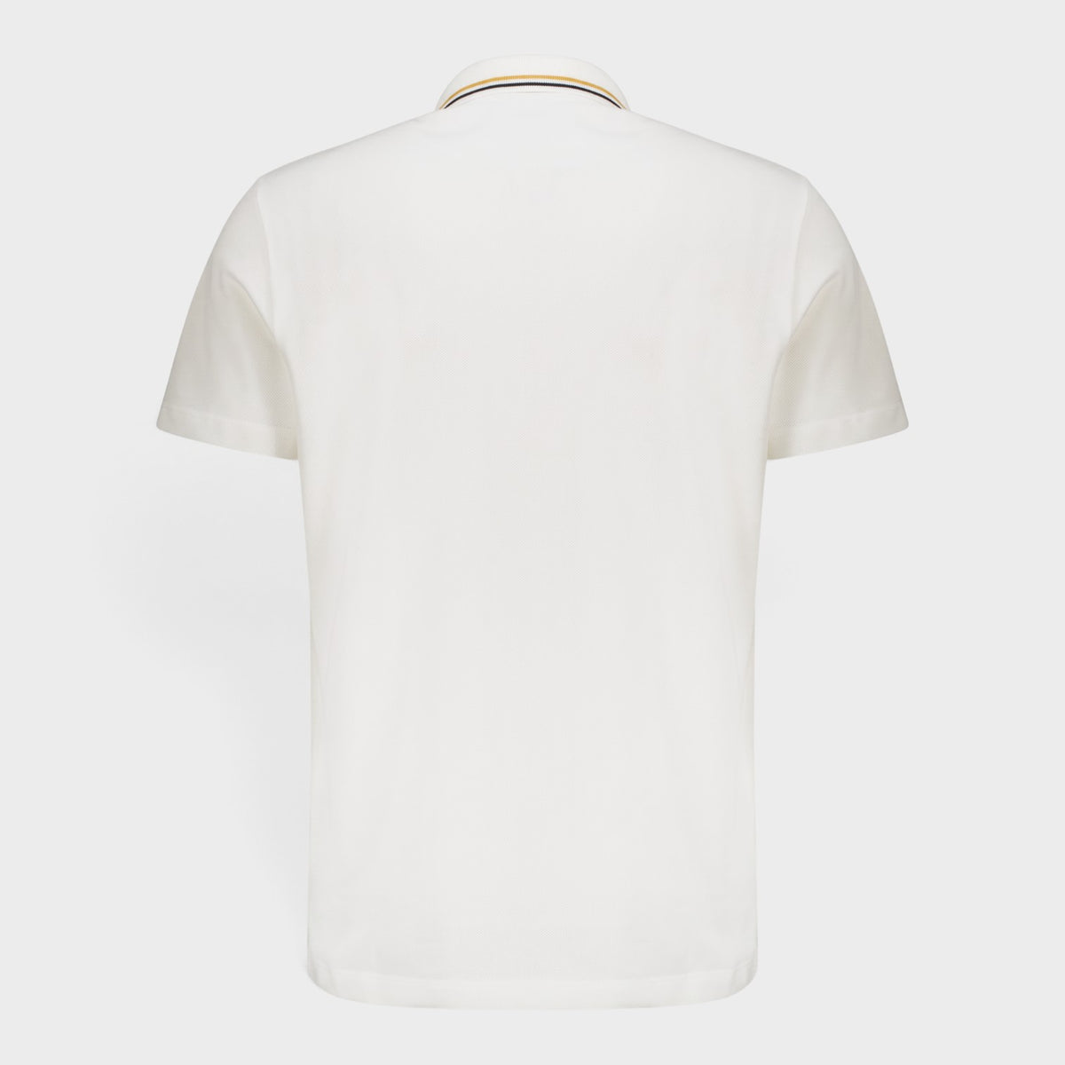 Logo Short Sleeve Cotton Polo Shirt White