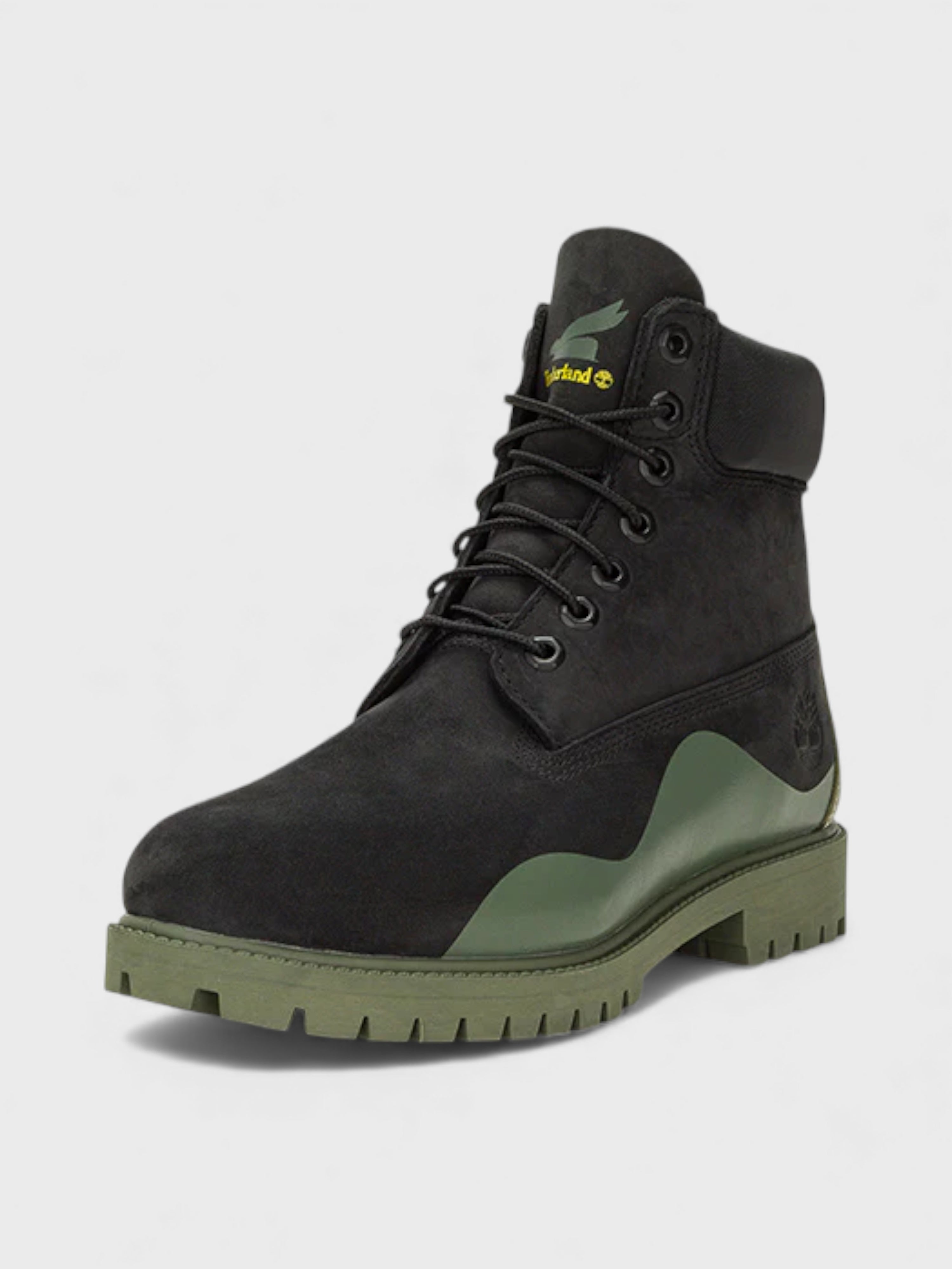 Timberland Heritage 6 Inch Waterproof Boot Black Nubuck Green