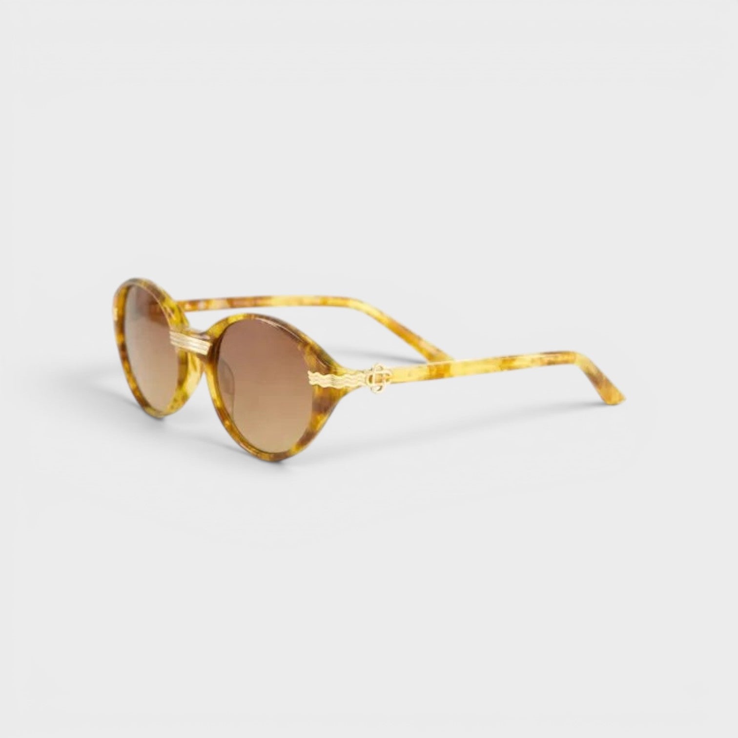 Cannes Sunglasses Gold Brown