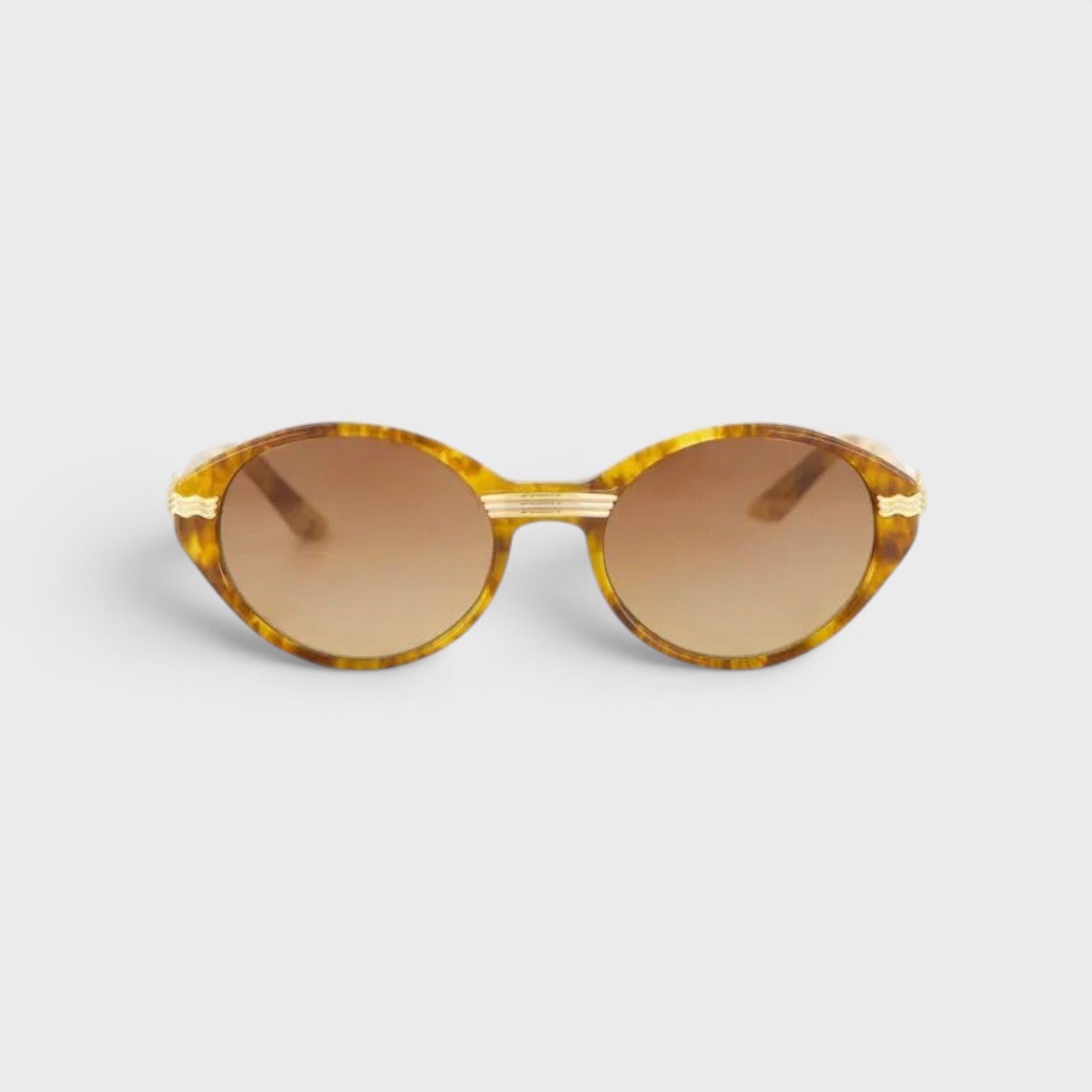 Cannes Sunglasses Gold Brown