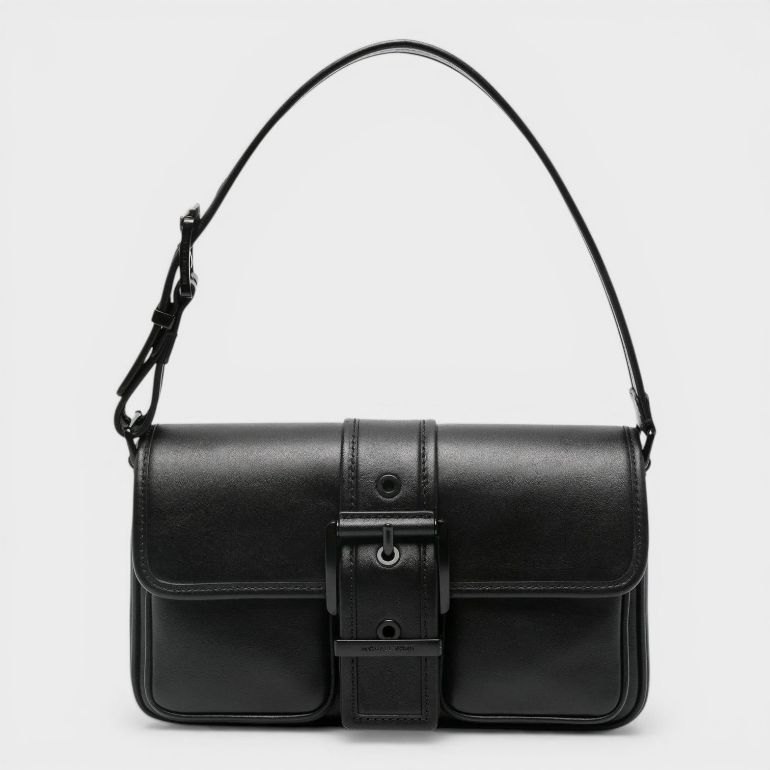 Colby Buckle Flap Bag Black