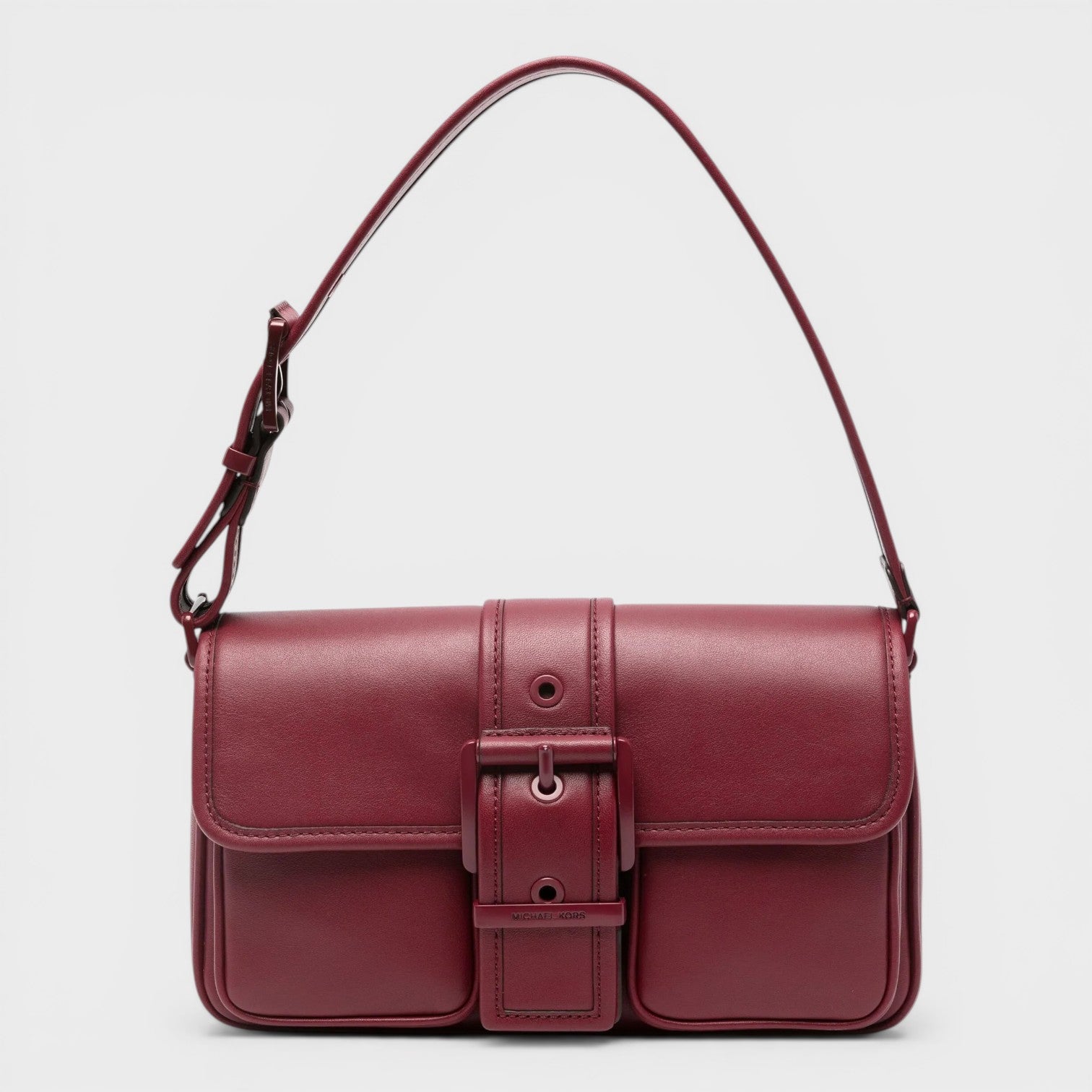 Colby Leather Shoulder Bag Dark Cherry