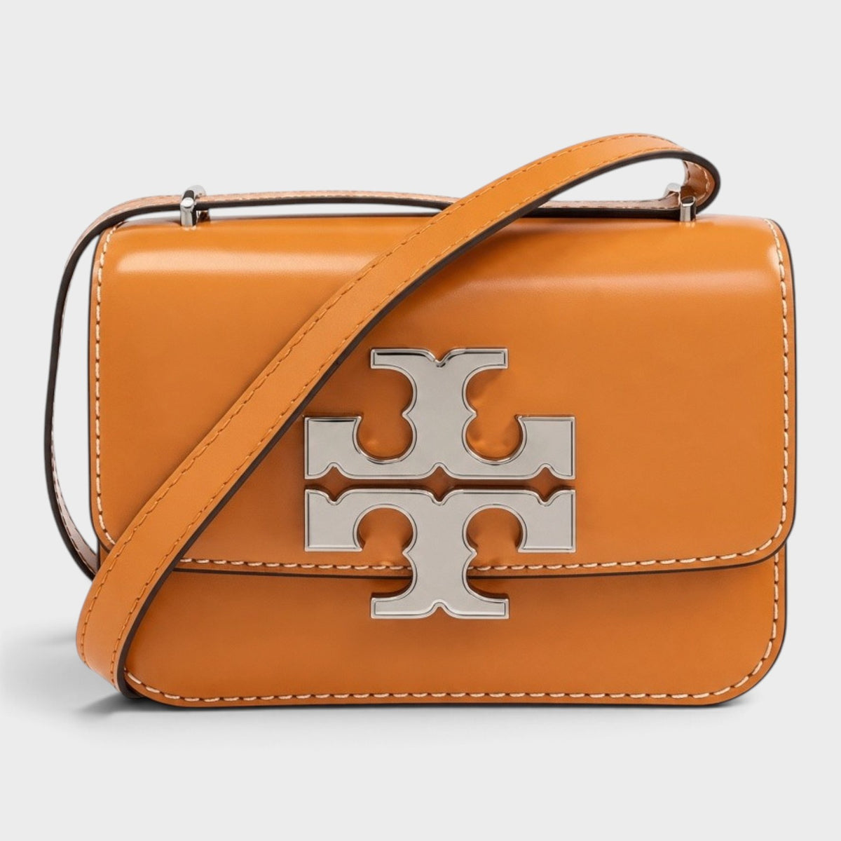Eleanor Spazzolato Small Convertible Shoulder Bag Peach