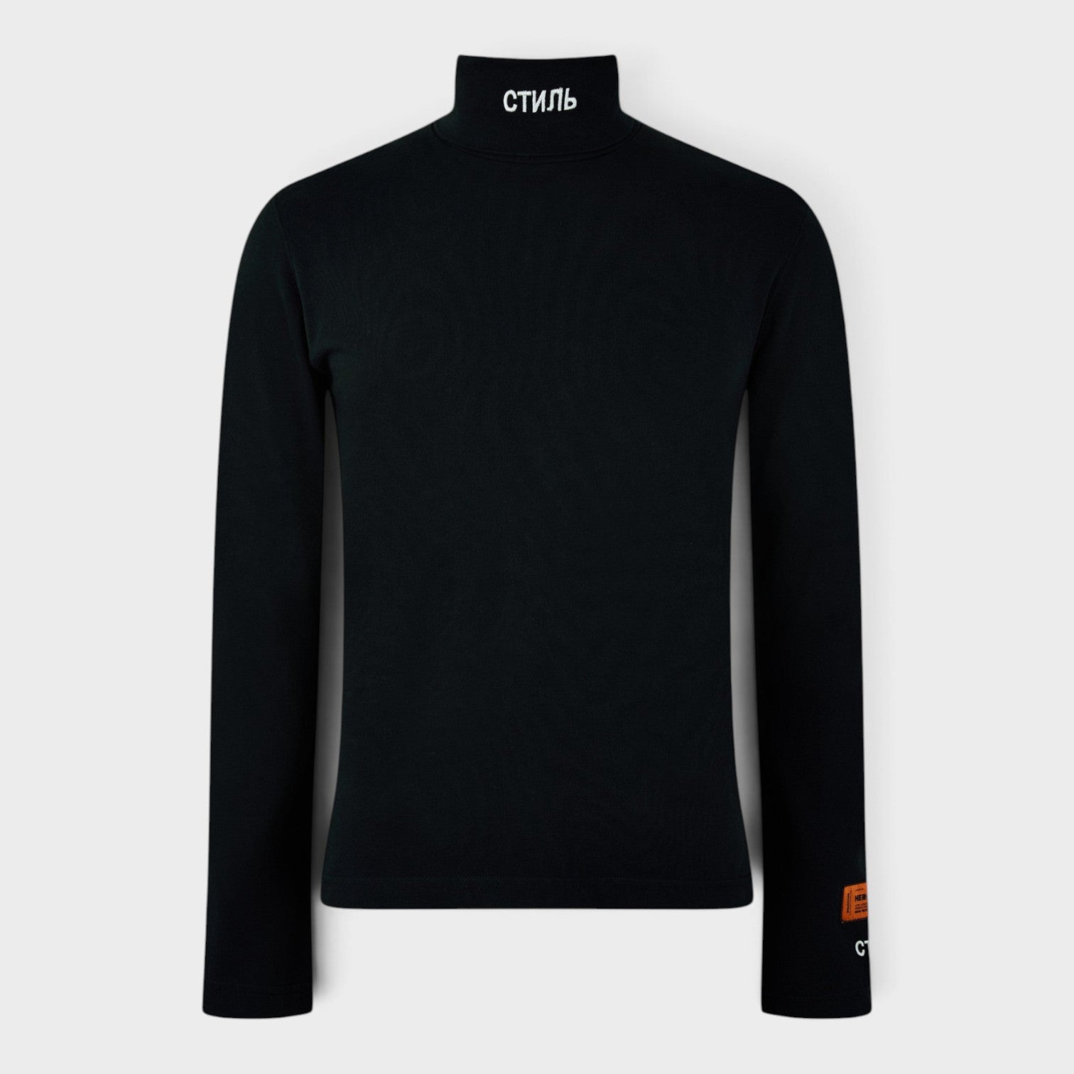 Logo Long Sleeve Rollneck Black