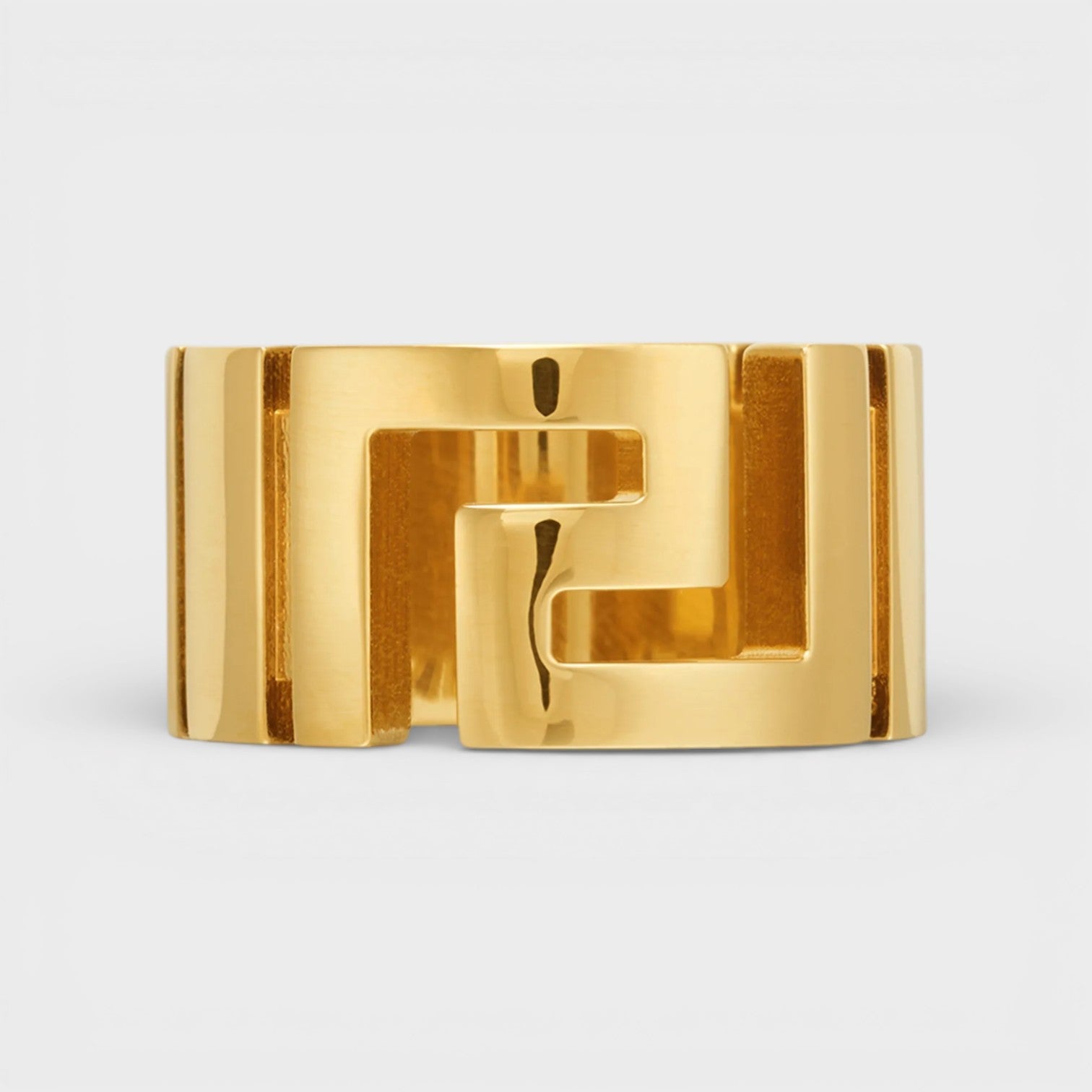 Greca Ring Metal Gold Tone