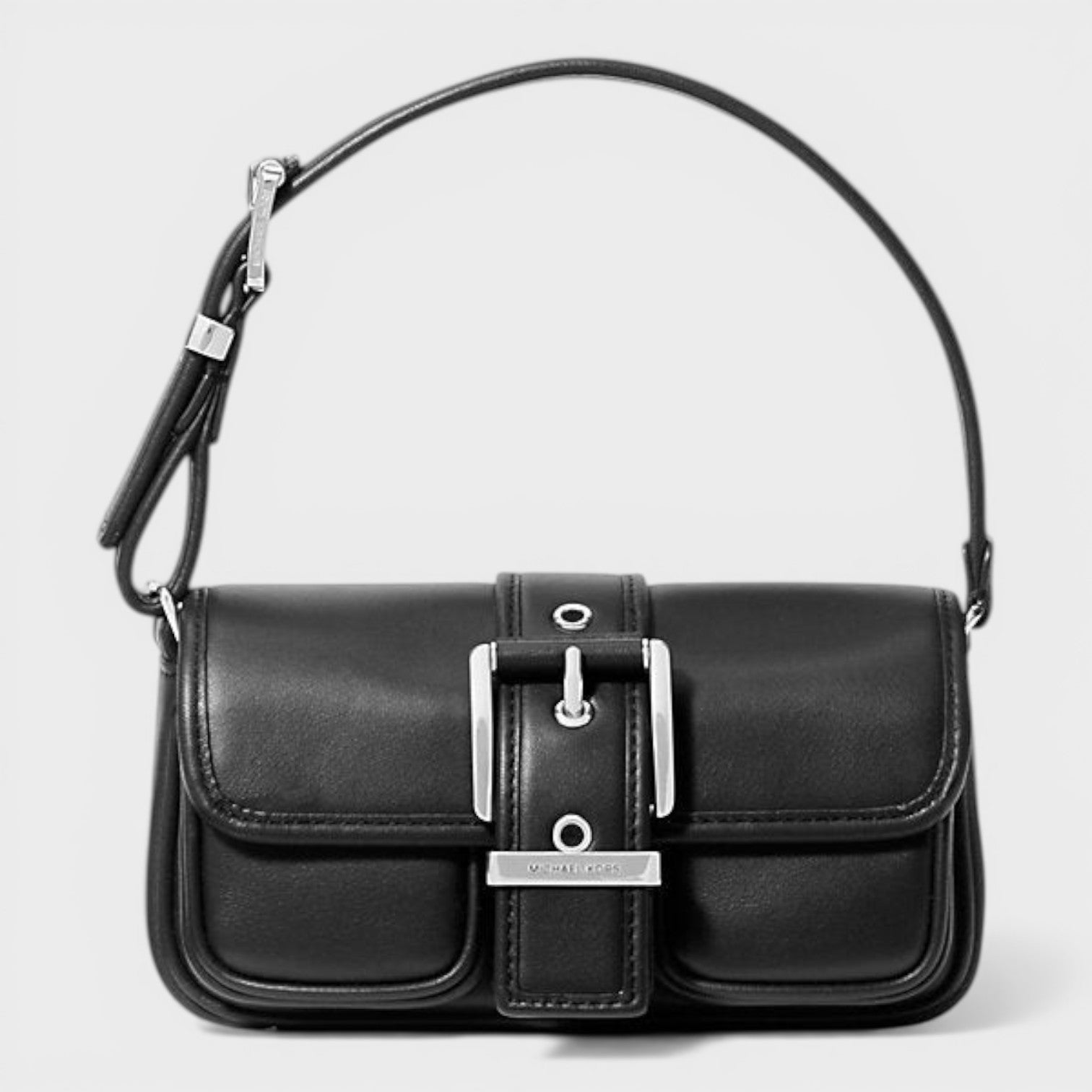 Colby Leather Shoulder Bag Black