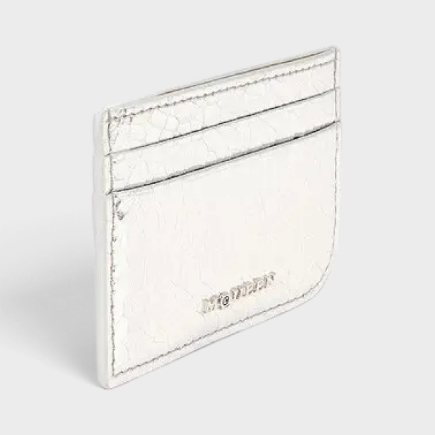 Sling Logo Card Case Metallic Silver
