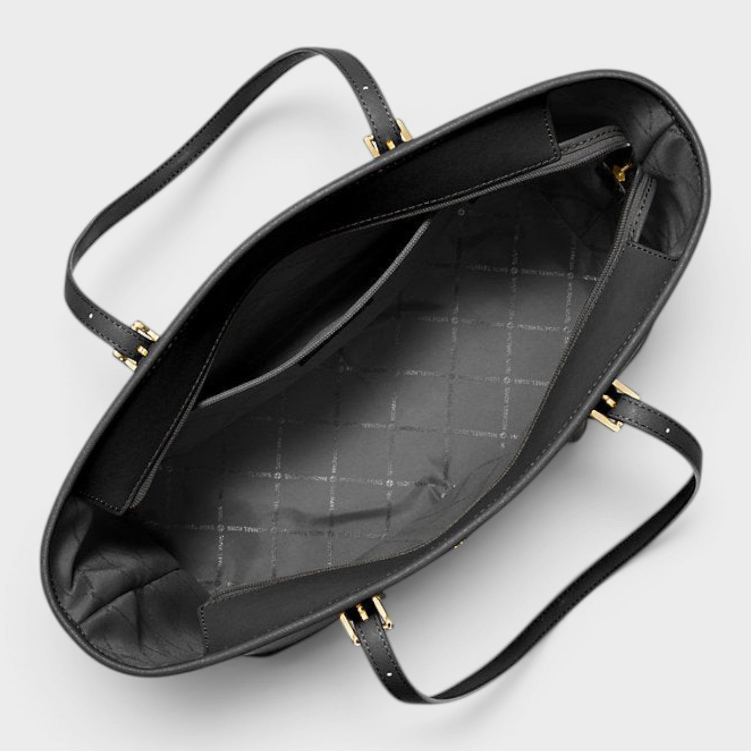 Jet Set Travel Large Saffiano Leather Tote Bag Black