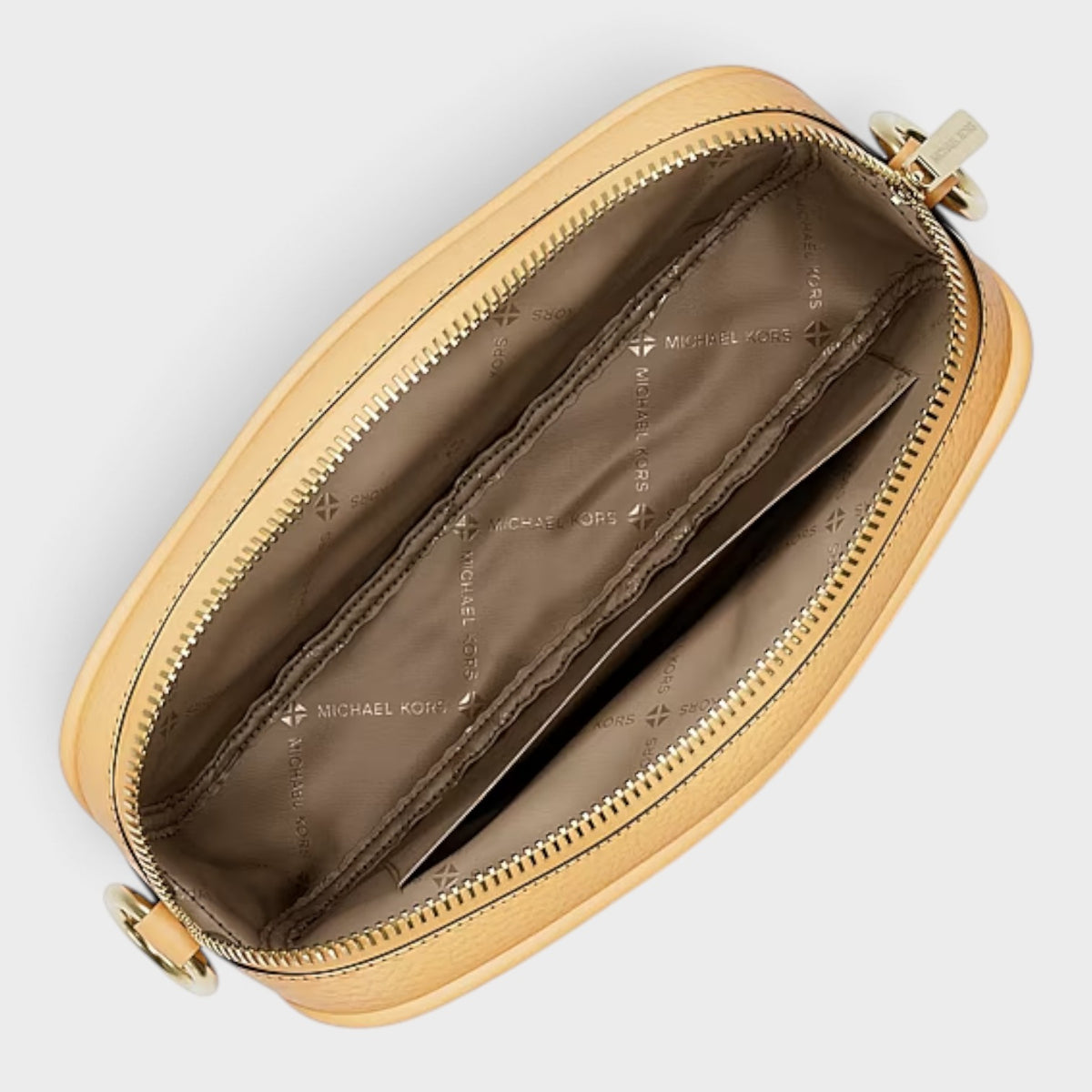 Jet Set Small Signature Logo Camera Crossbody Bag Honey Wheat