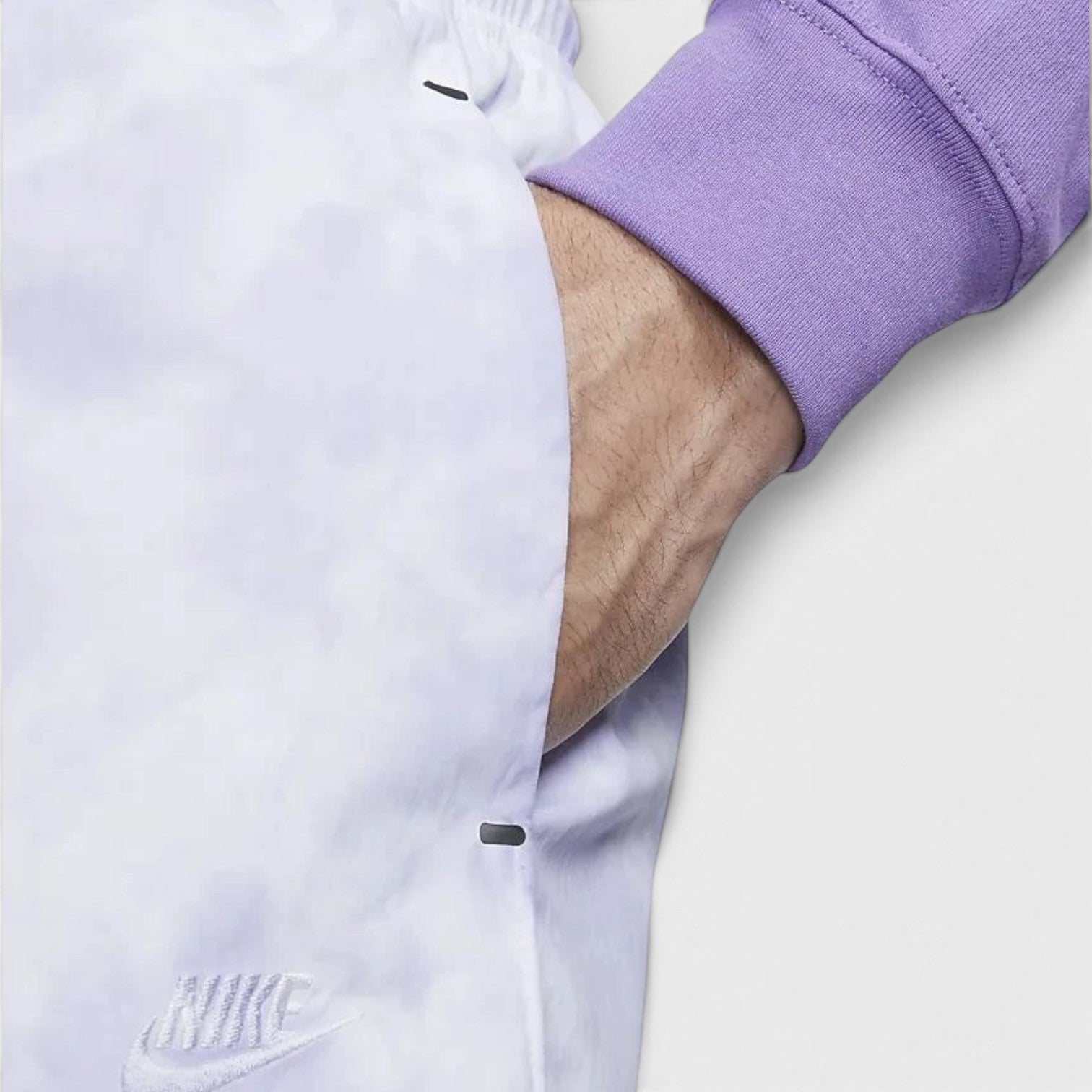 Tech Pack Woven Watercolour Shorts Indigo Haze White