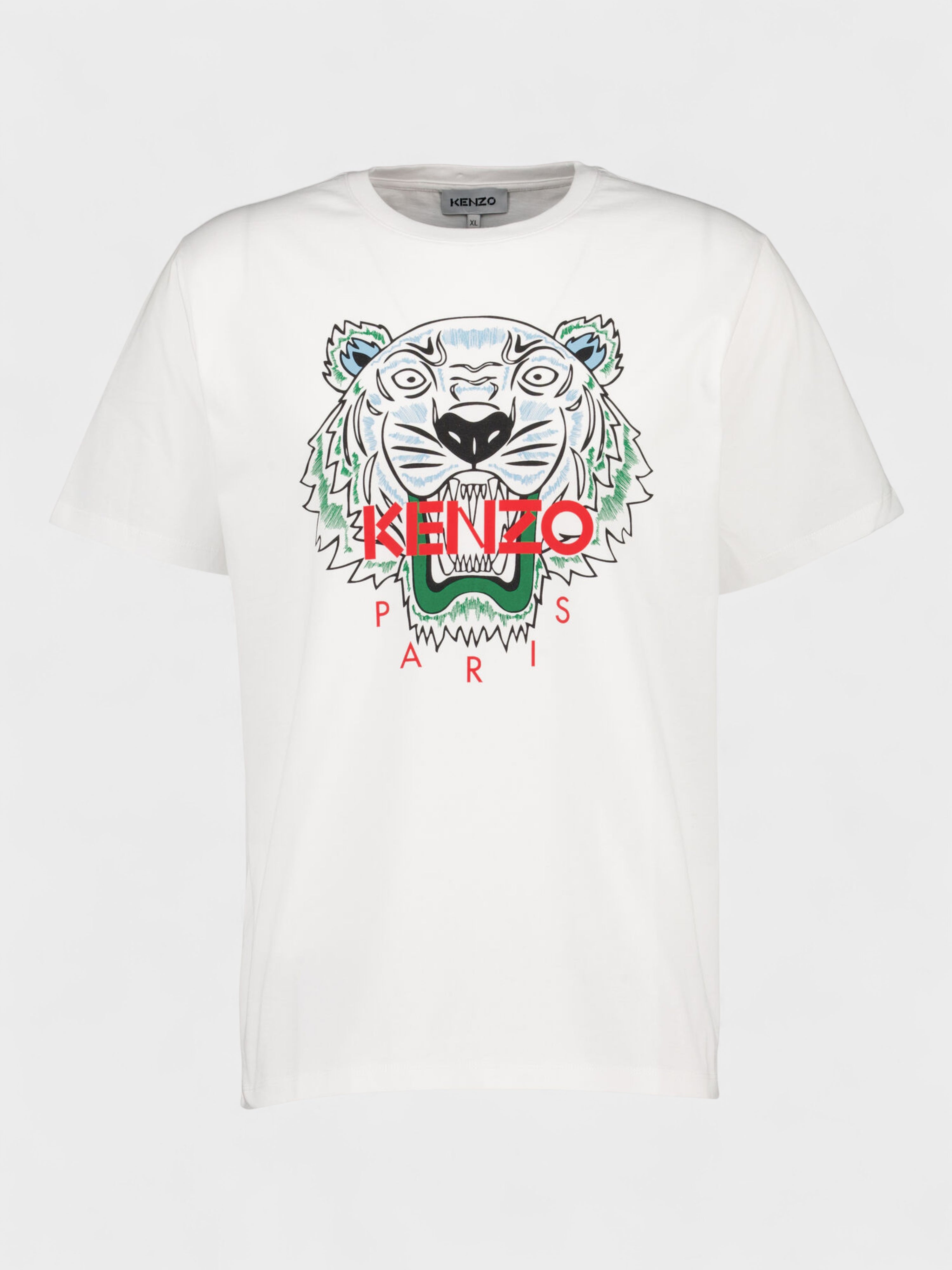Kenzo Tiger Print T Shirt White