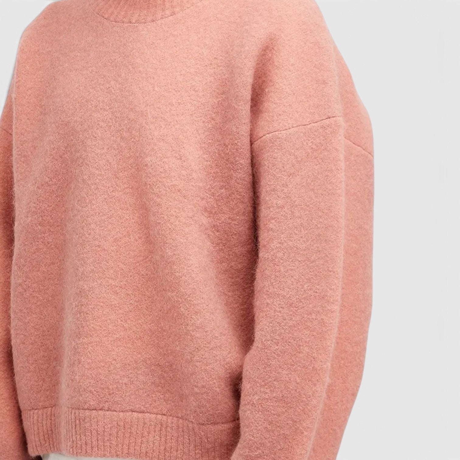 Sprayed Horizons Wool Sweater Sunrise Pink