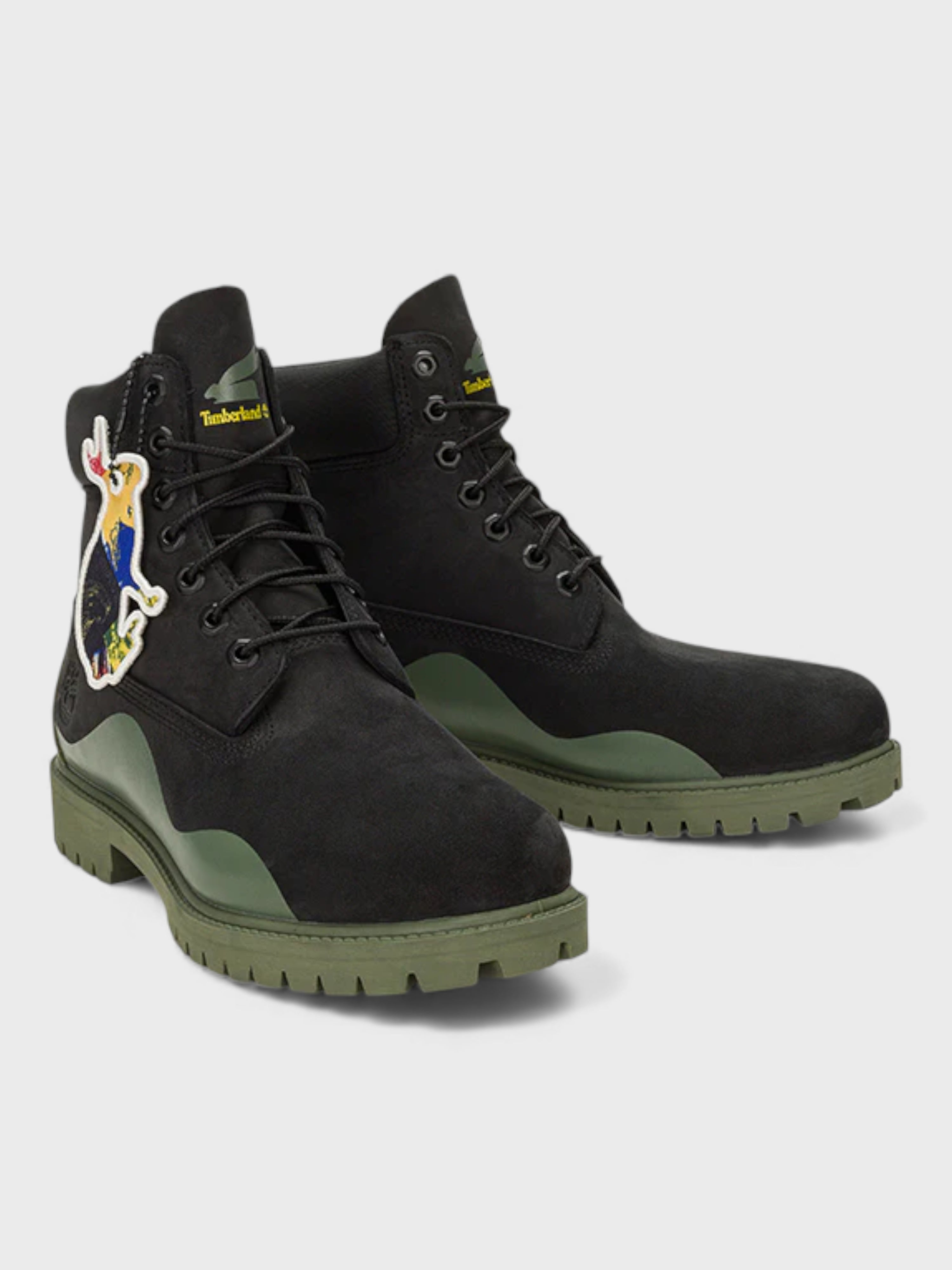 Timberland Heritage 6 Inch Waterproof Boot Black Nubuck Green
