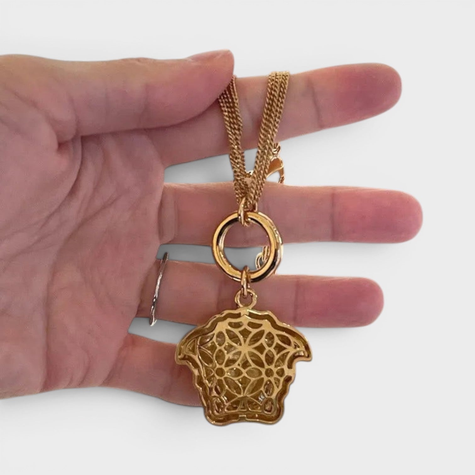 Medusa Head Bracelet Gold Tone