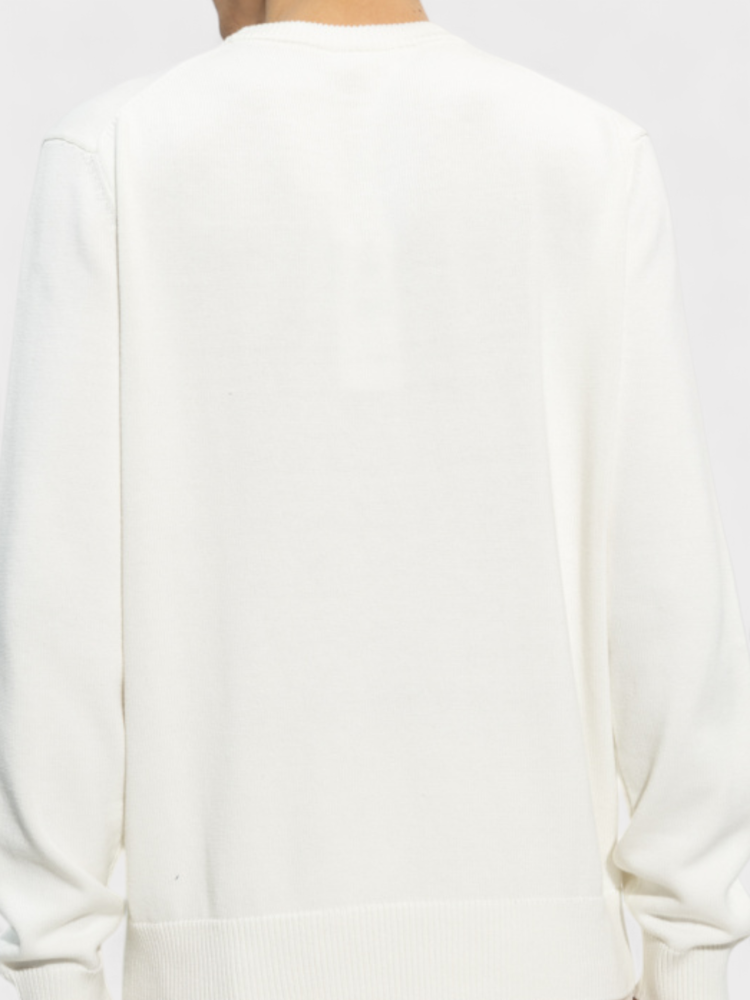 Lacoste Round Neck Sweater White Green