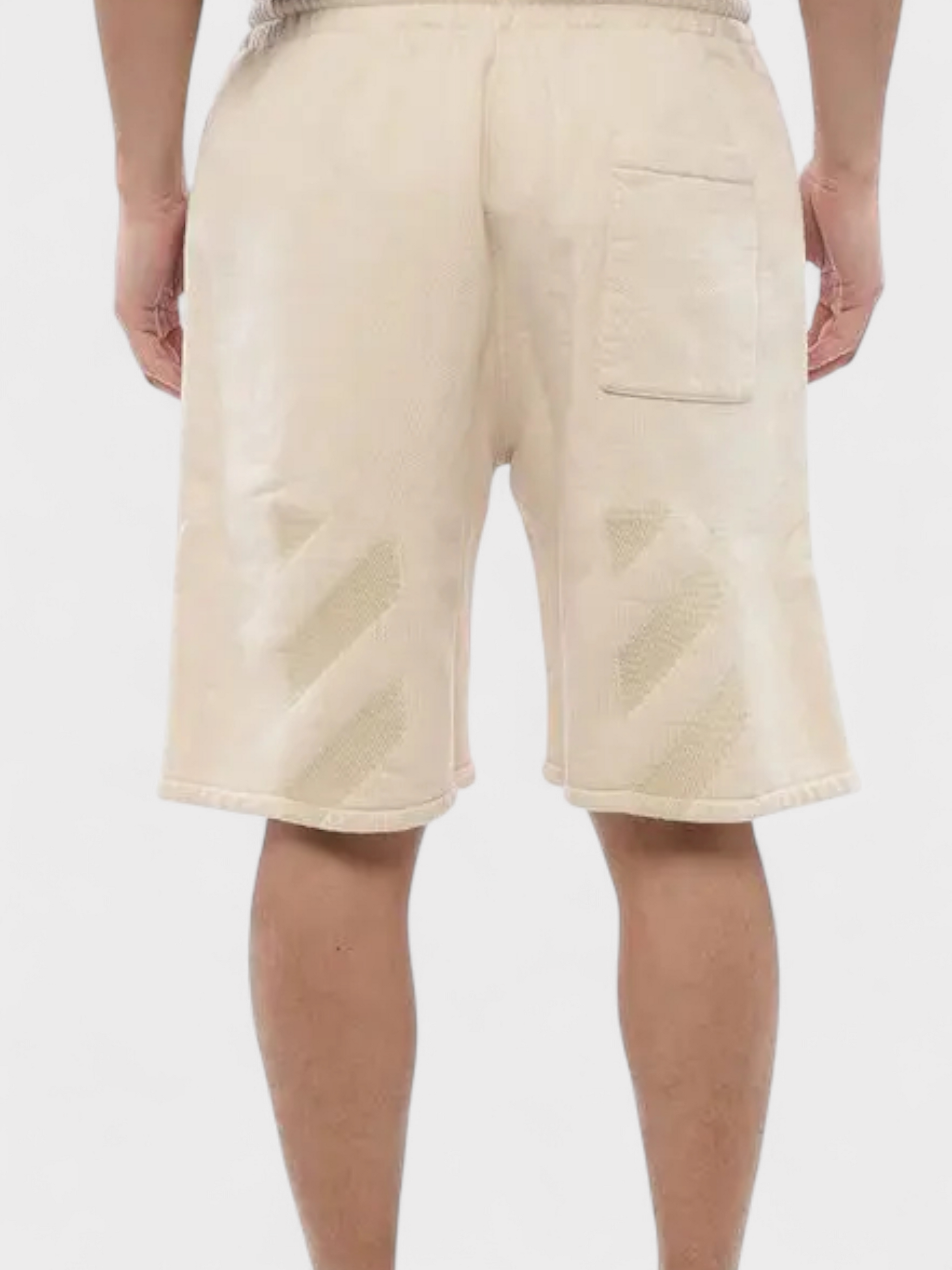 Off-White Diag Sweatshorts Beige