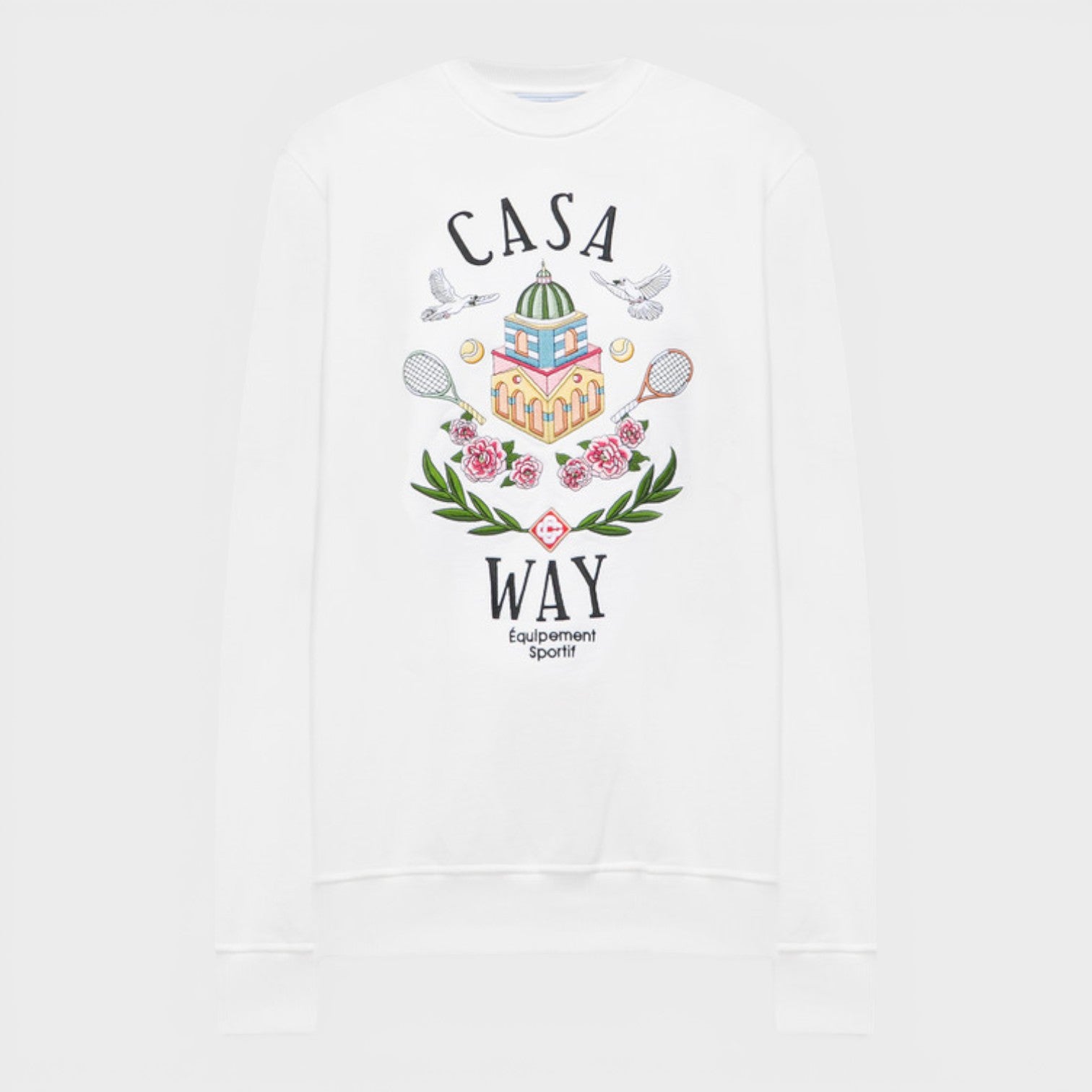 Casa Way Embroidered Sweatshirt White
