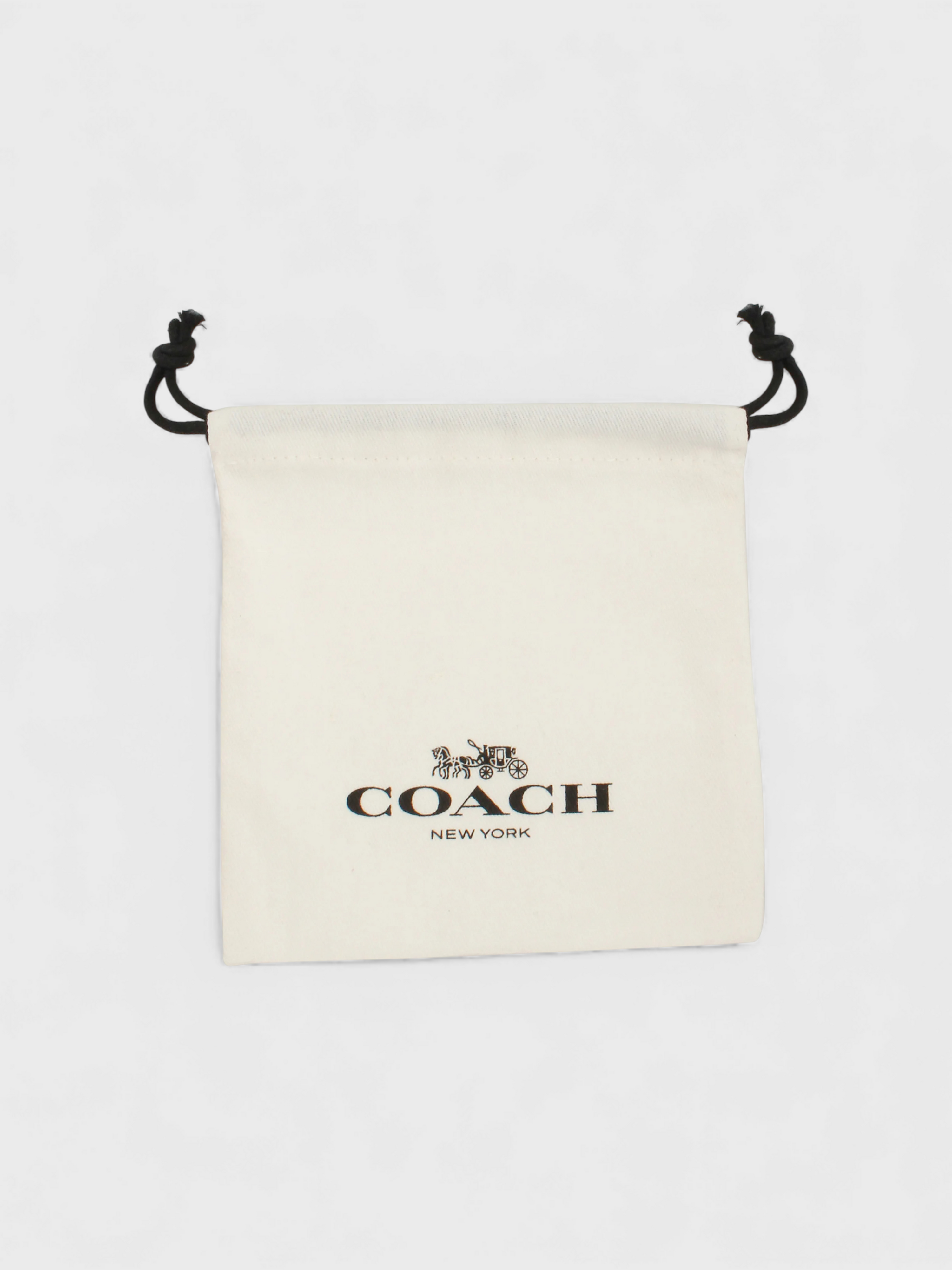 Coach Signature Tea Rose Stud Earrings Metal