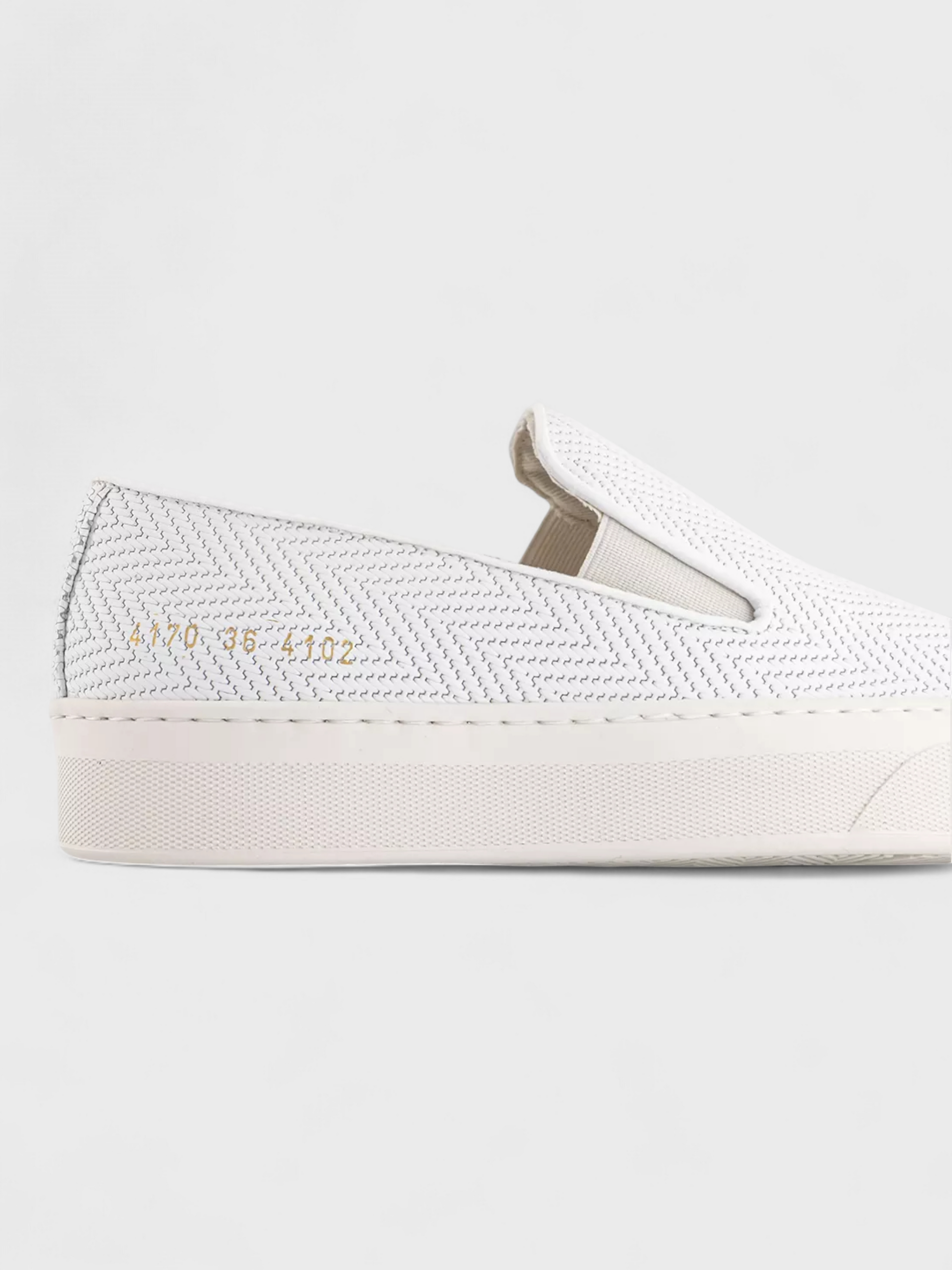 Common Projects Slip On Suede Basket White