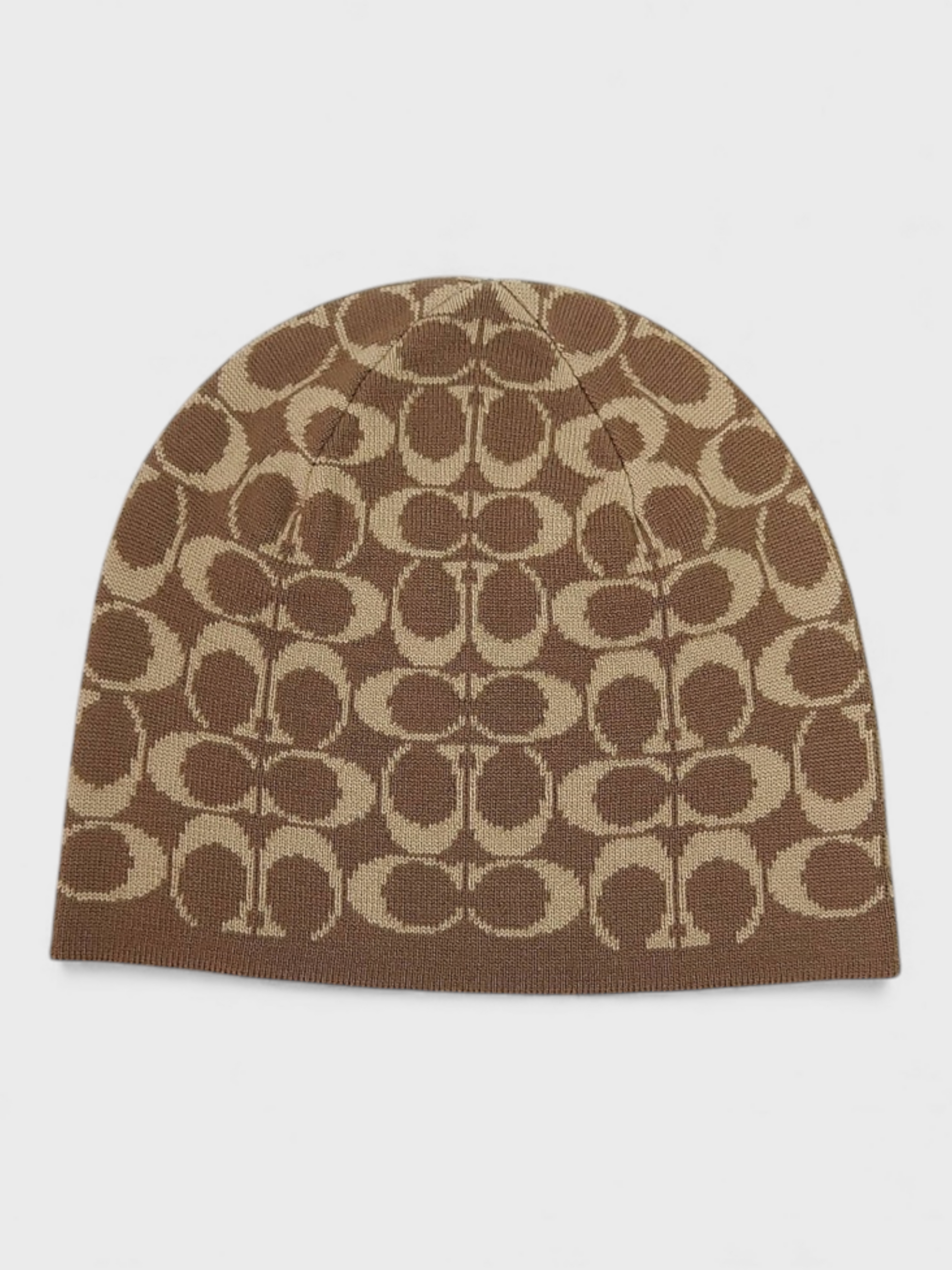 Coach Signature Beanie Khaki